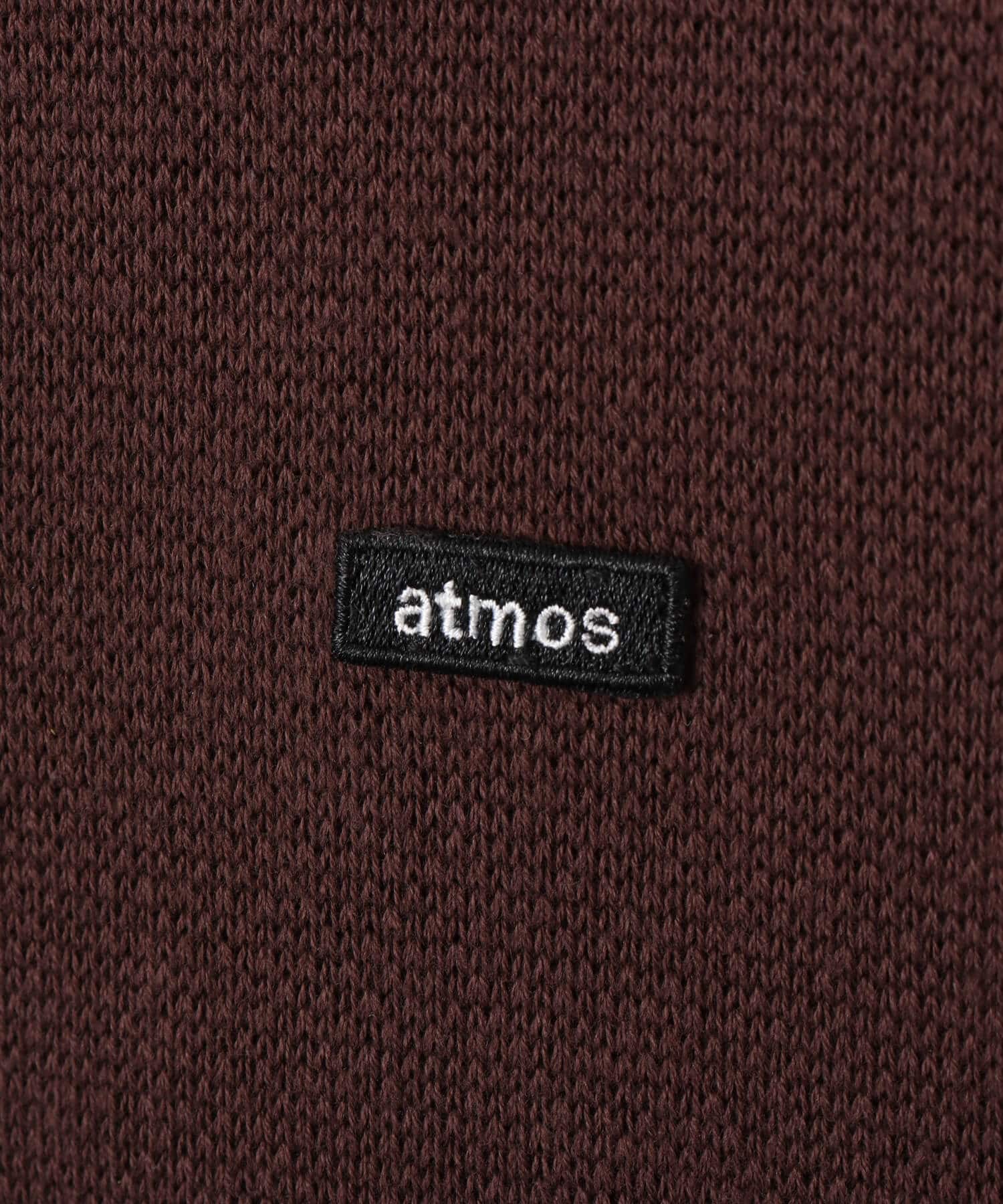 atmos Small Logo Patch  Knit Sweater BROWNの画像