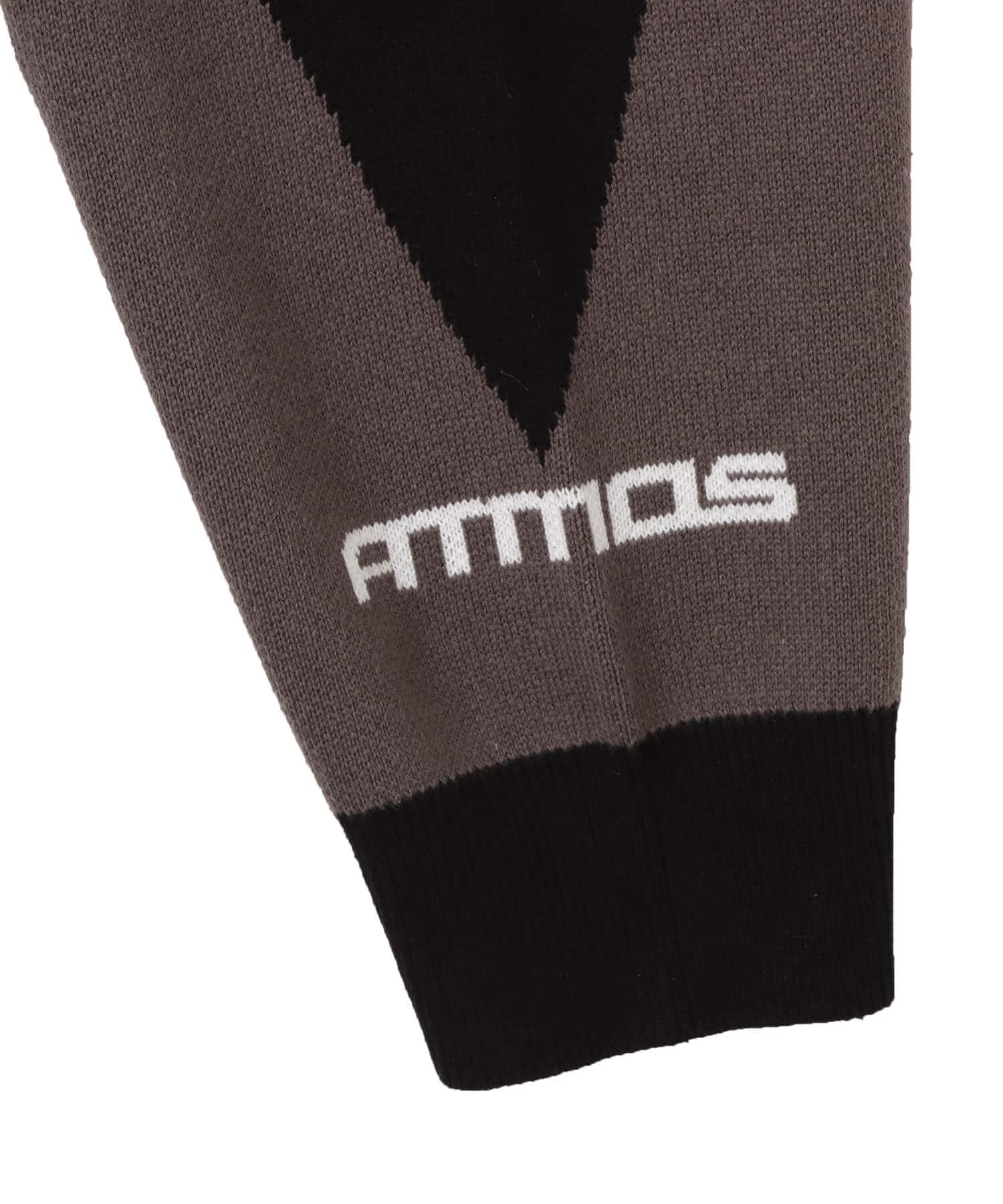 atmos x HONDA Jacquard Knit Sweater BLACKの画像