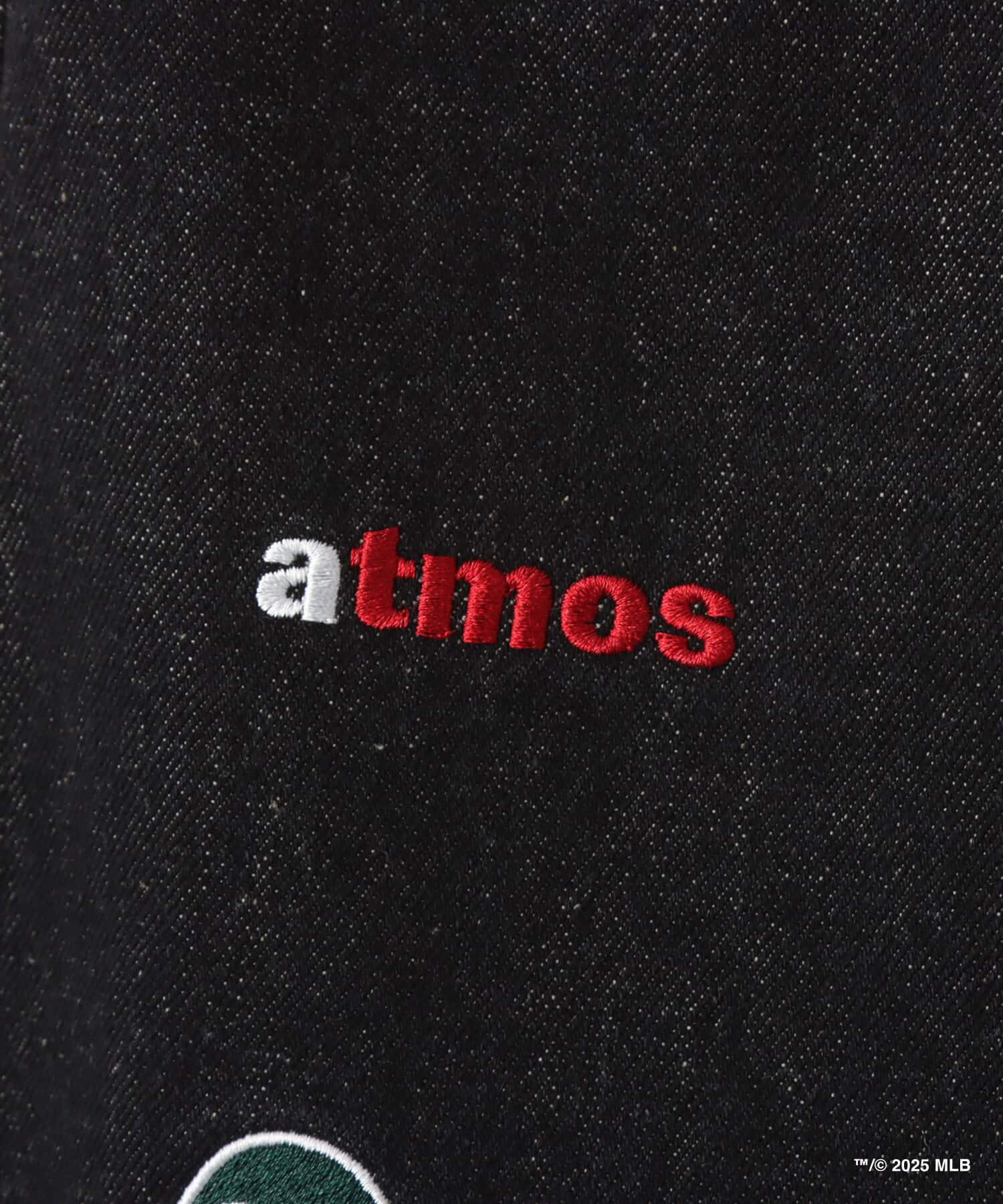 atmos x MLB All Teams Patch Denim Pants BLACKの画像