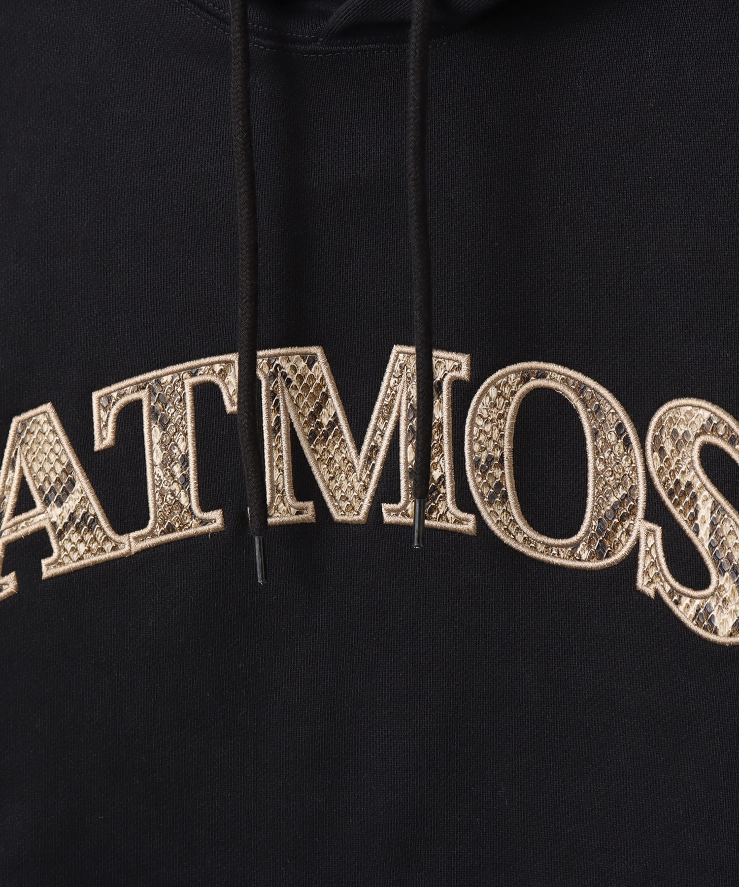 atmos Python Pattern Logo Hoodie BLACKの画像