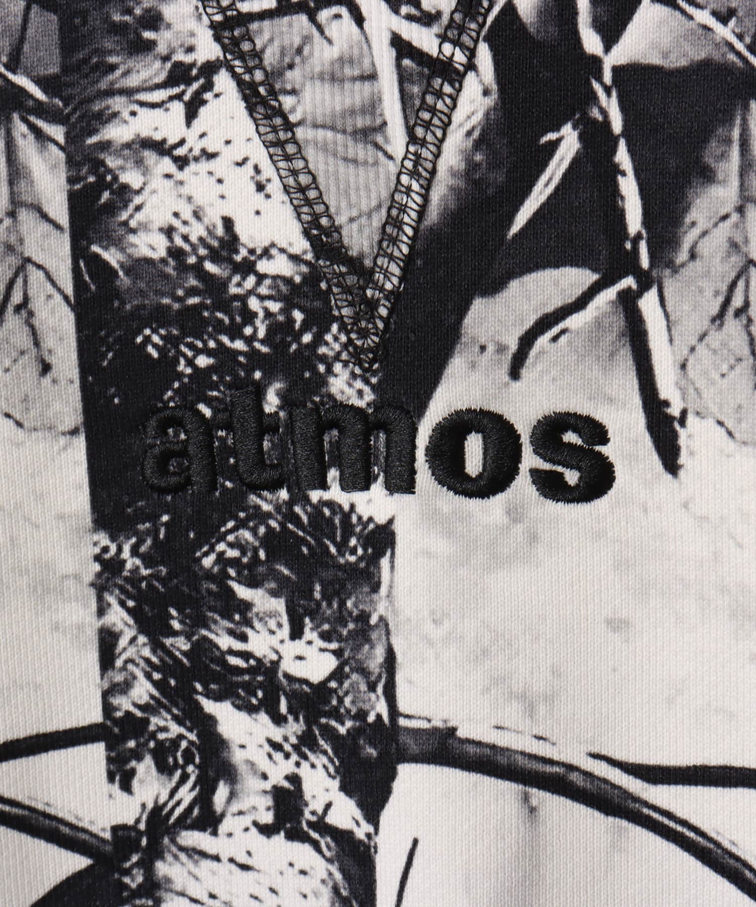 atmos Embroidery Classic Logo Crew Neck Sweatshirt BLACK CAMOUFLAGEの画像