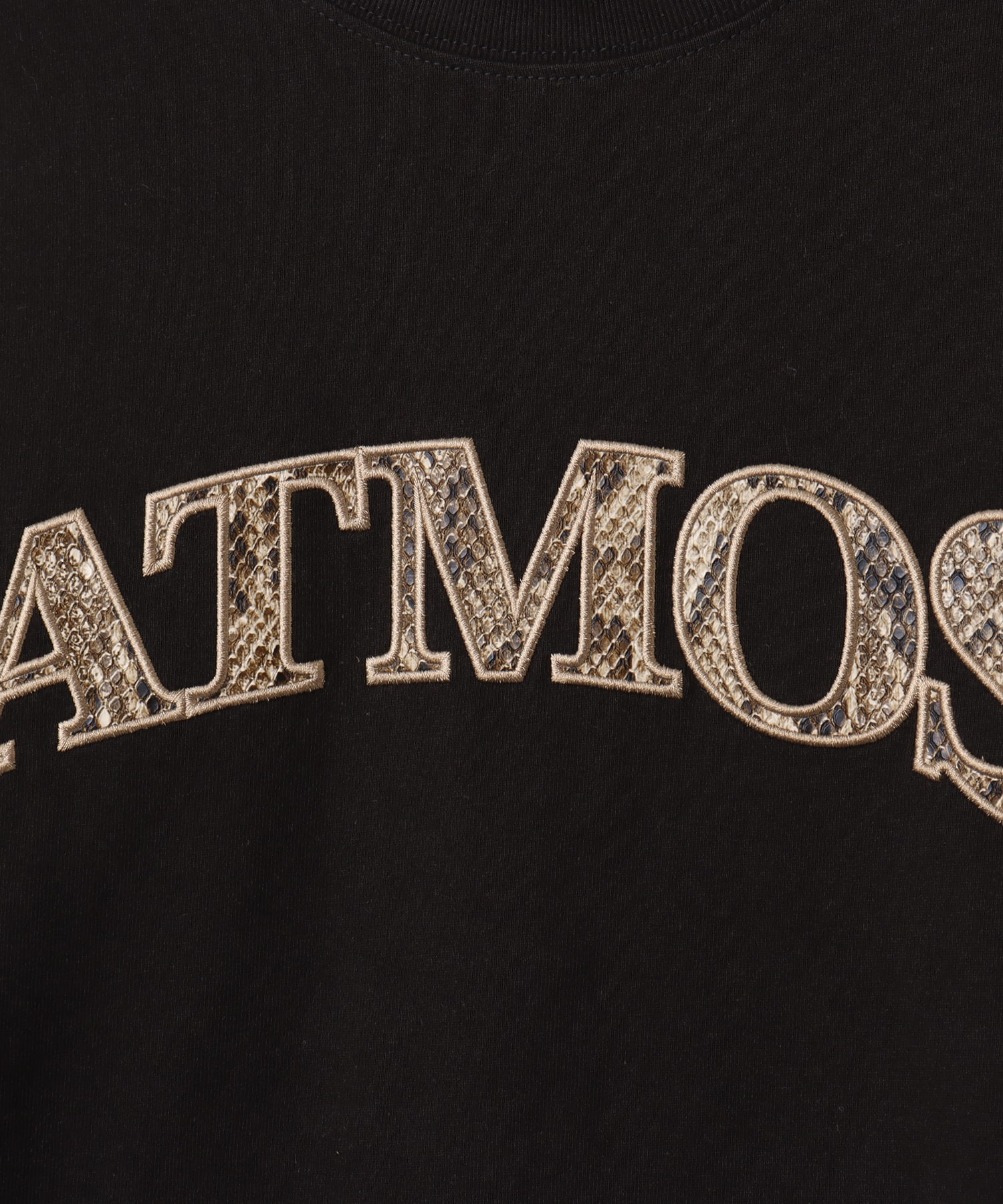 atmos Python Pattern Logo T-shirt BLACKの画像