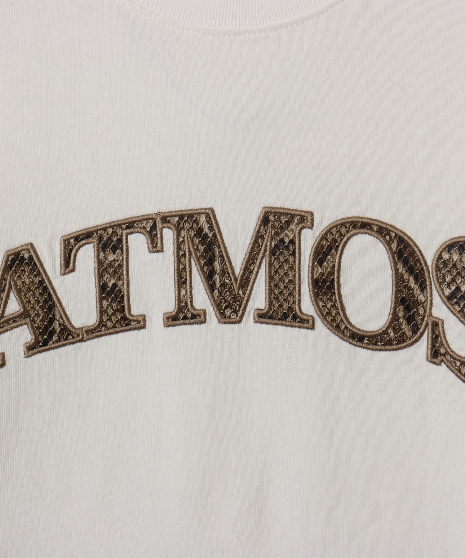 atmos Python Pattern Logo T-shirt WHITEの画像