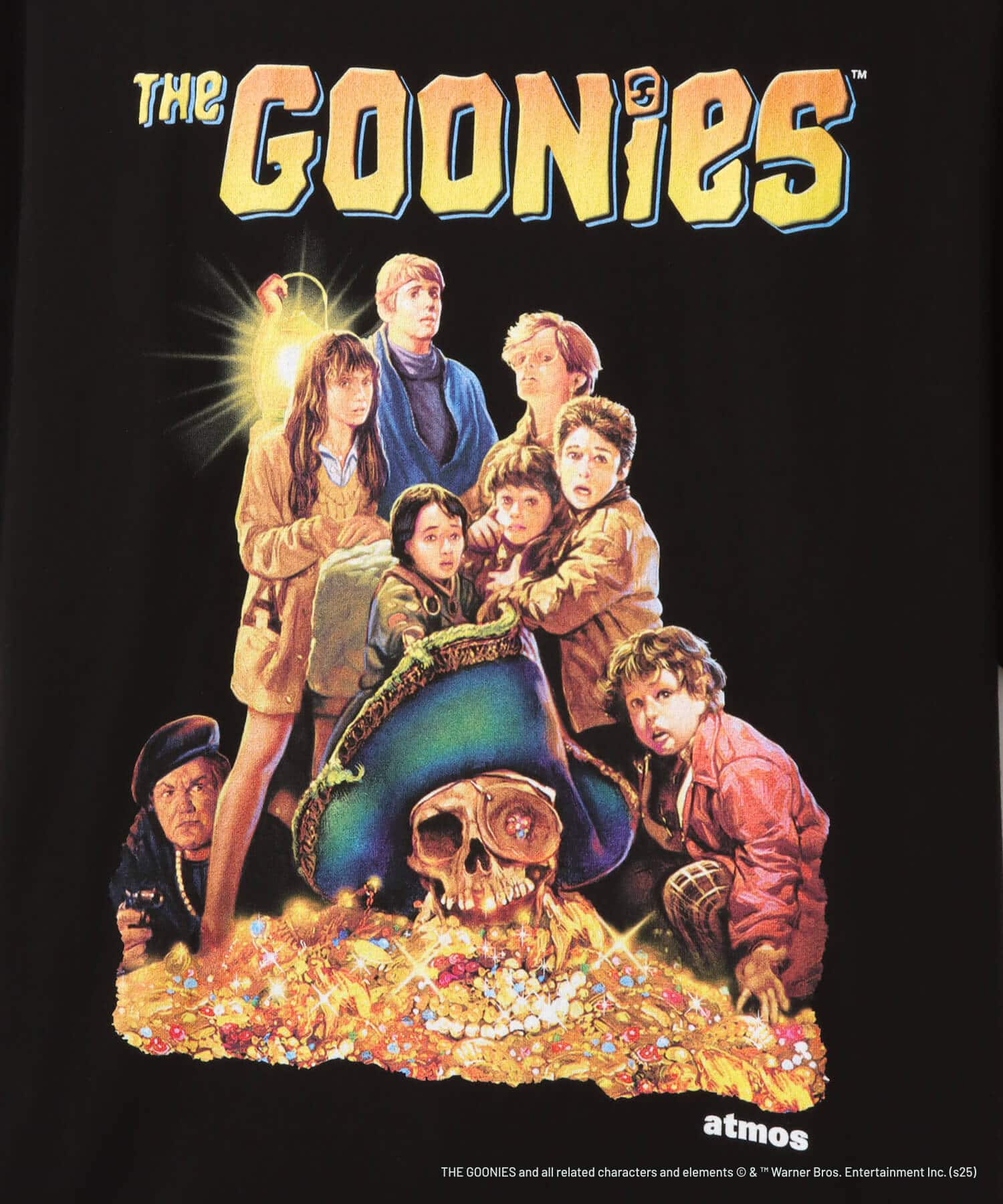 atmos xTHE GOONIES T-shirt BLACKの画像