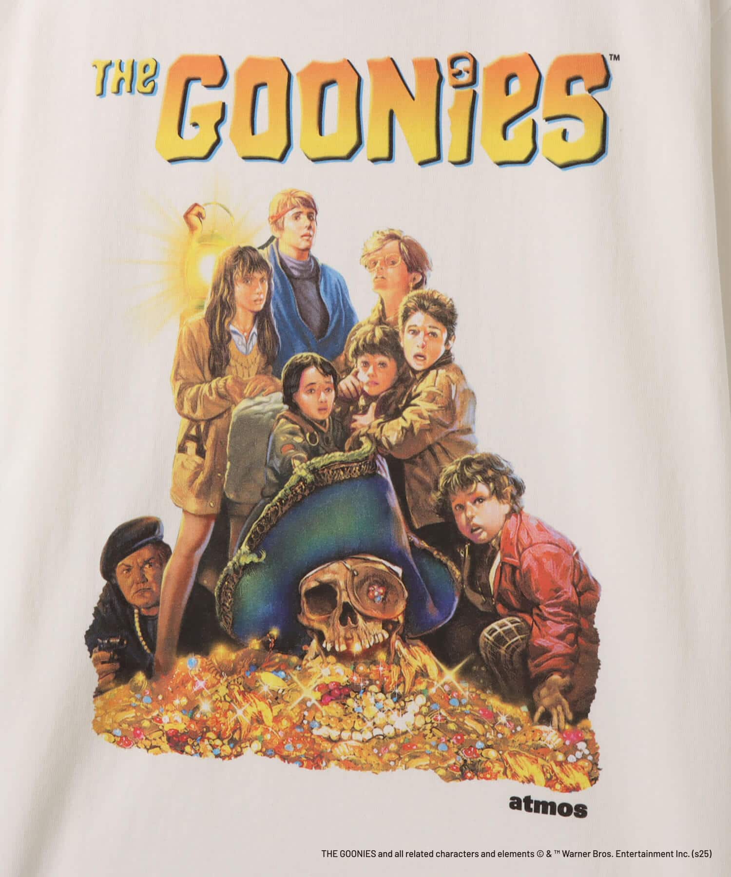 atmos xTHE GOONIES T-shirt WHITEの画像