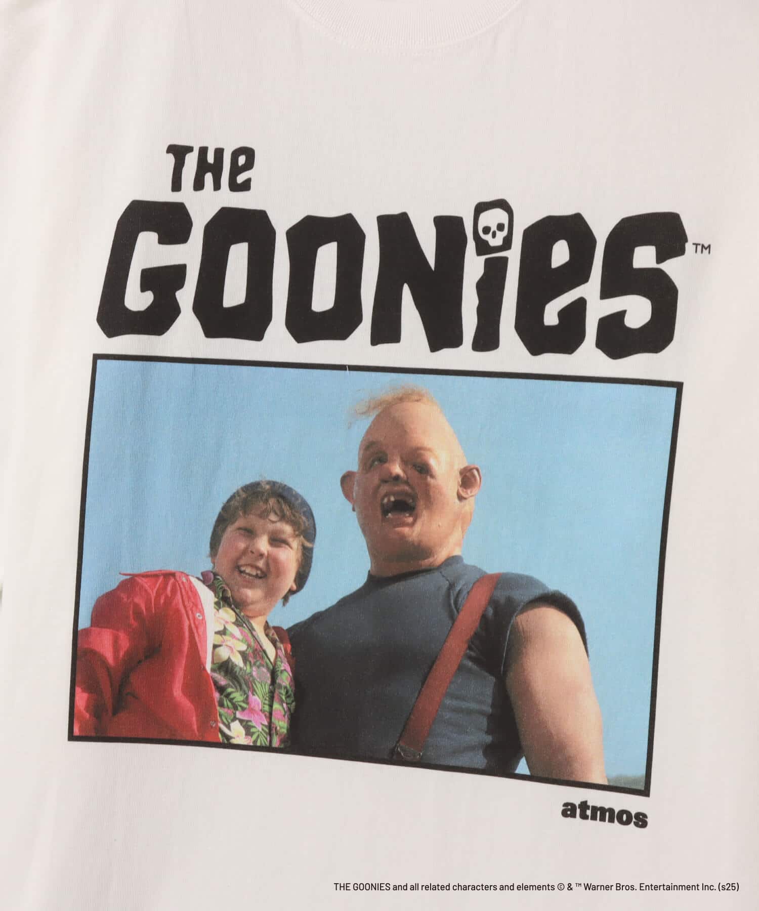 atmos xTHE GOONIES “Sloth”  T-shirt WHITEの画像