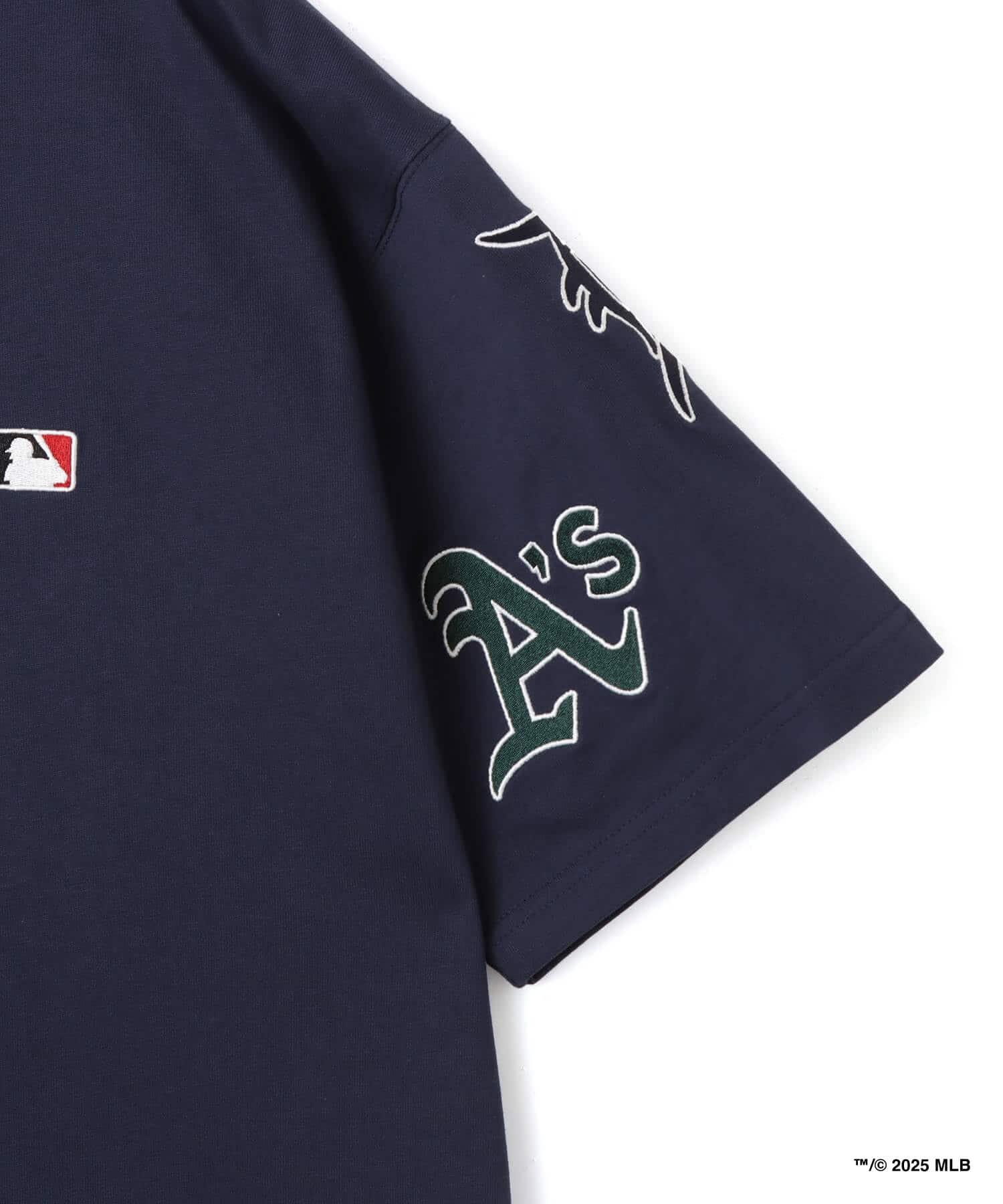 atmos x MLB All Teams Patch SS T-shirt NAVYの画像