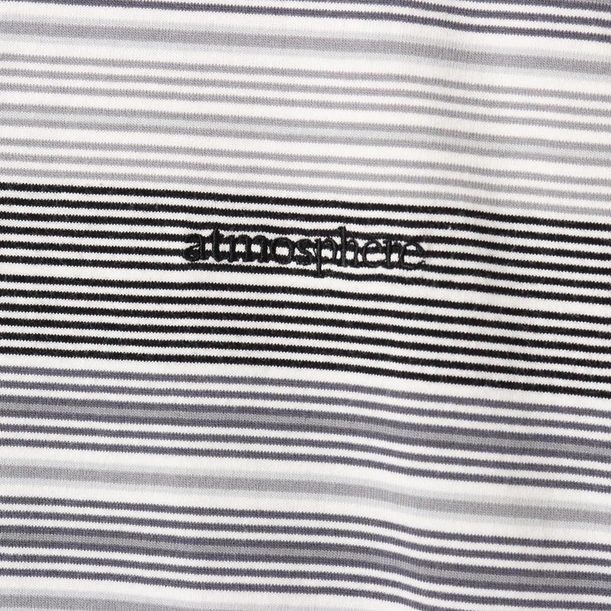 atmos Multi-color Border LS T-shirt BLACKの画像
