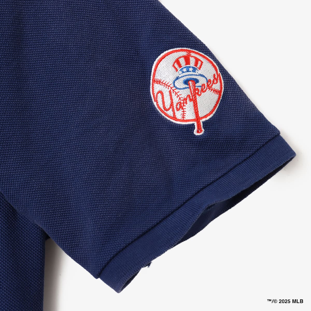 atmos MLB Fade Color Logo Polo Shirt NAVYの画像