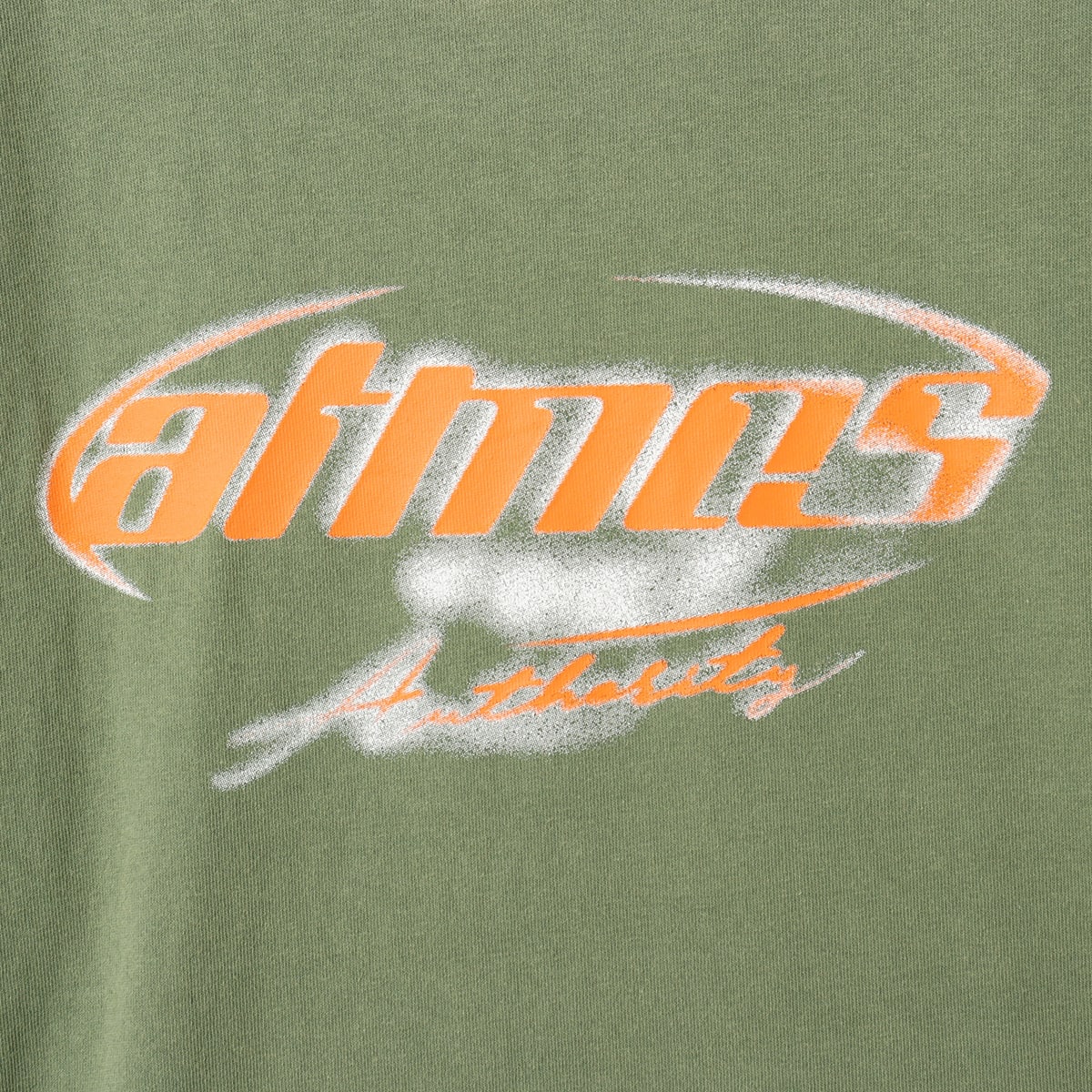 atmos Spray Logo T-shirt KHAKIの画像