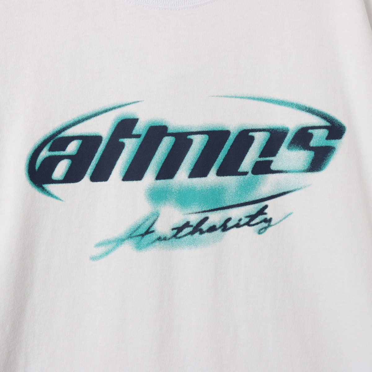 atmos Spray Logo T-shirt WHITEの画像