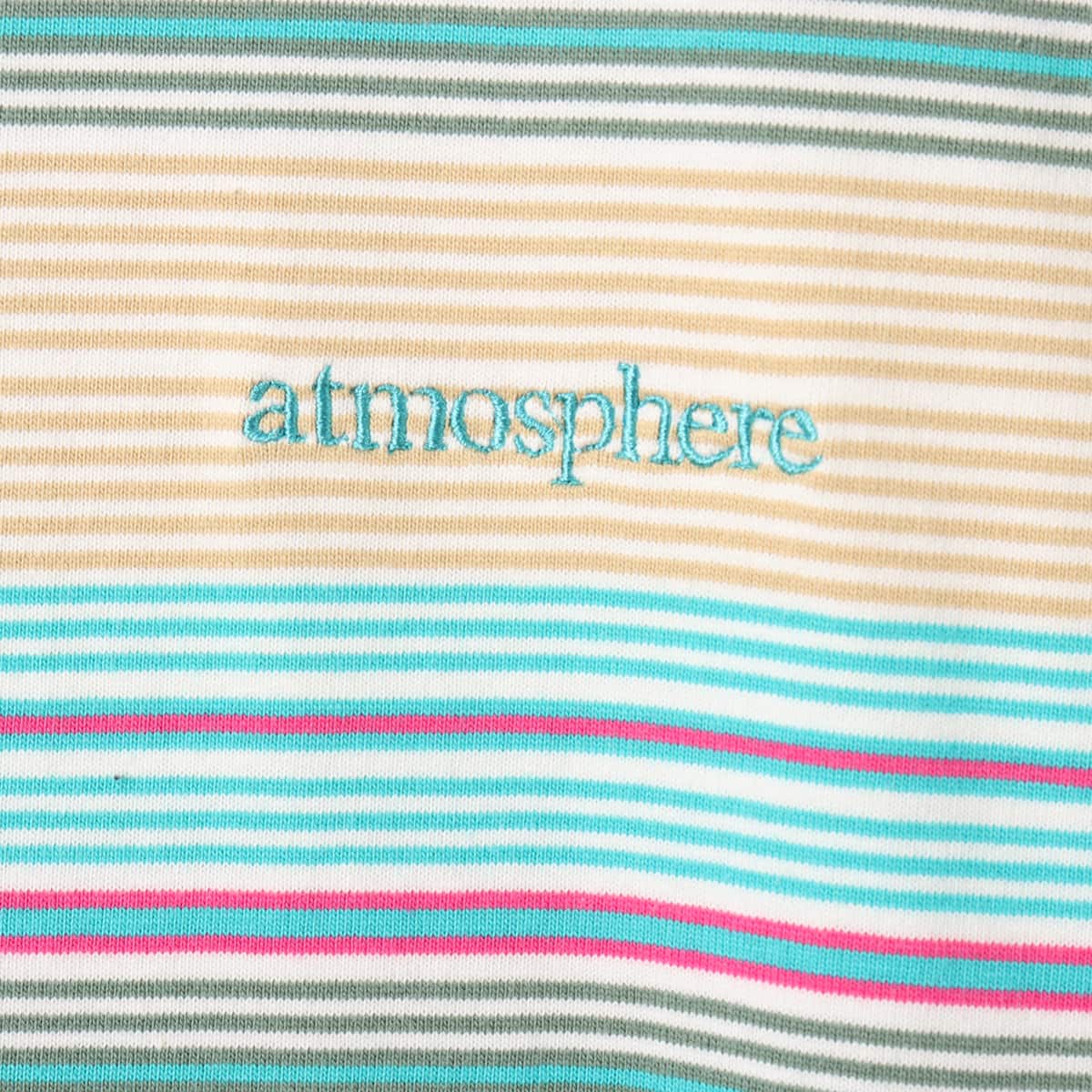 atmos Multi-color Border T-shirt GREENの画像