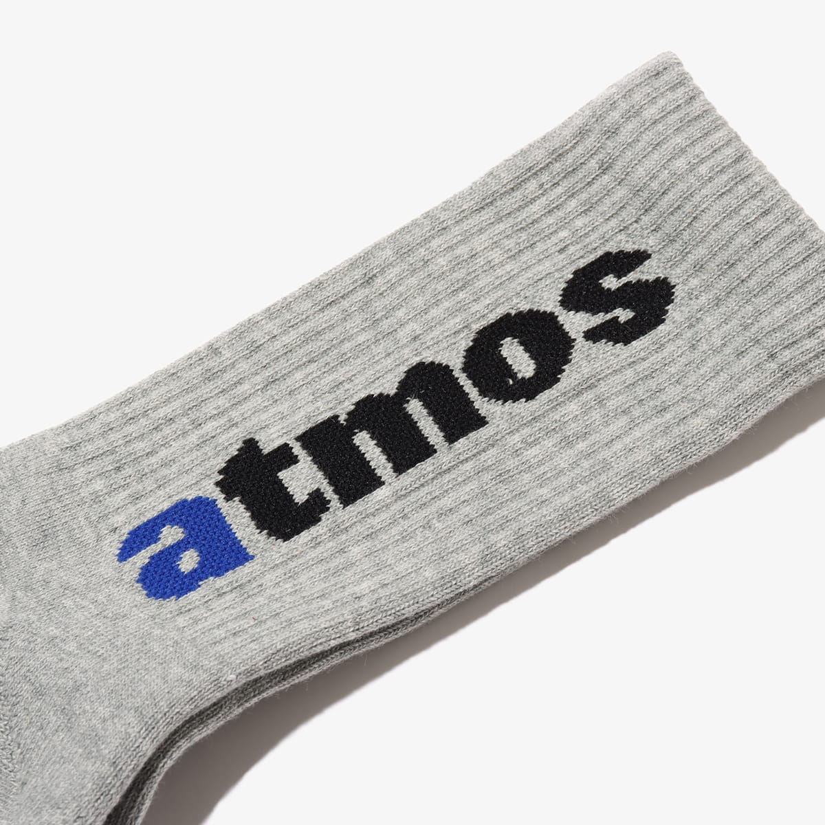 atmos JACQUARD LOGO SOCKS GRAYの画像