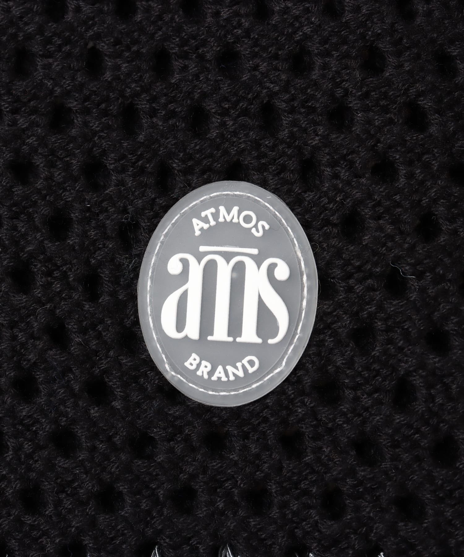 atmos Crochet Polo Sweater BLACKの画像