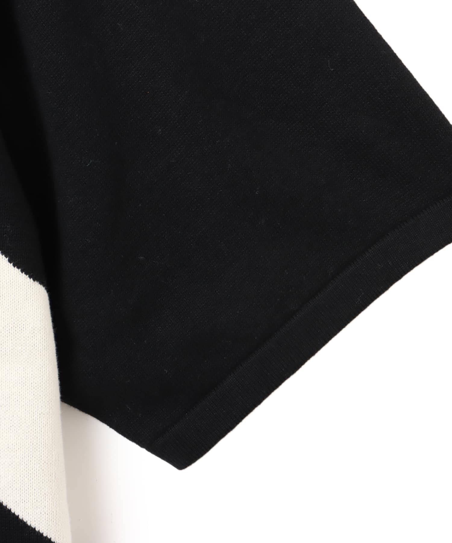atmos Knit Polo Shirt BLACKの画像