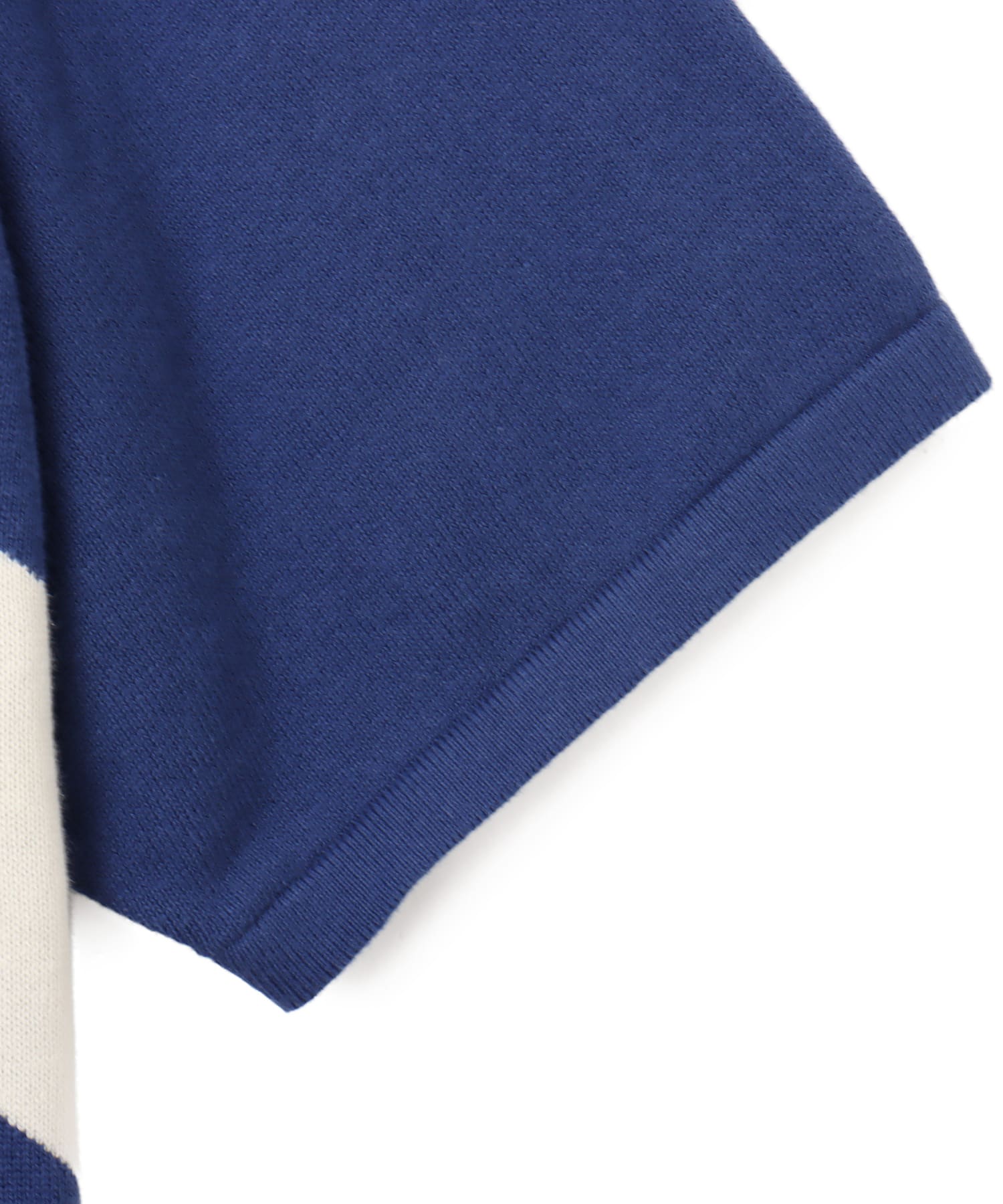 atmos Knit Polo Shirt NAVYの画像