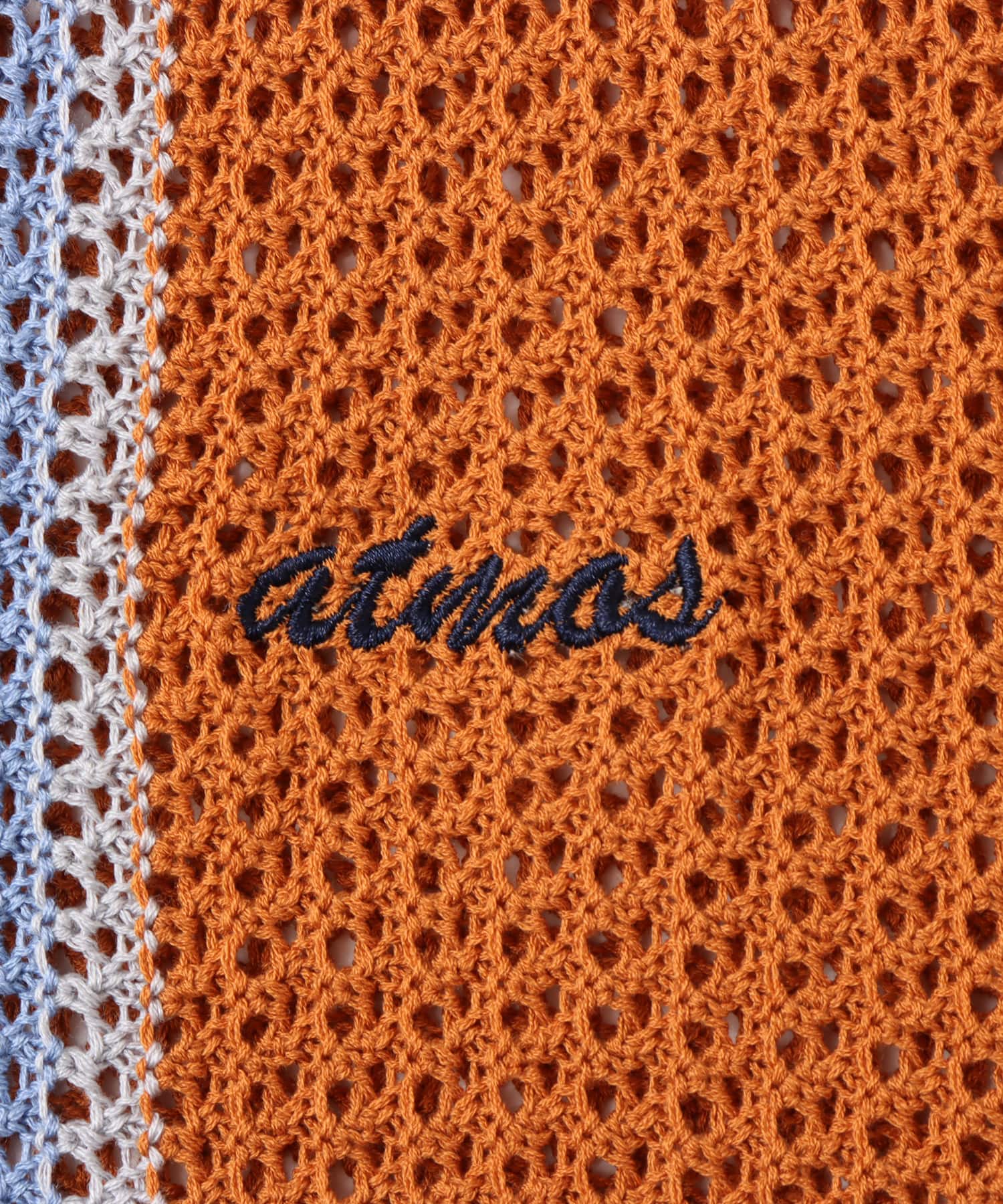 atmos S/S Gradient Knit Shirt ORANGEの画像