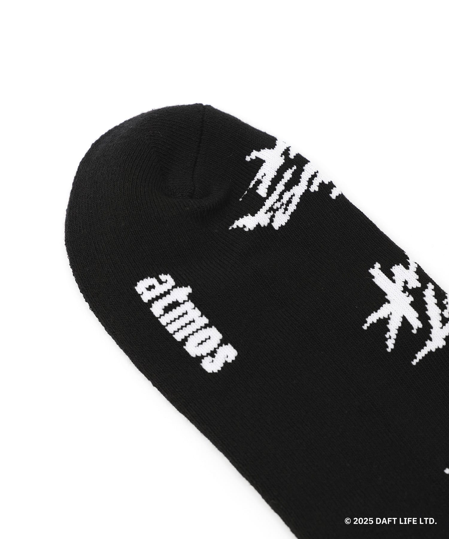 atmos X Daft Punk Logo All Over Socks BLACKの画像