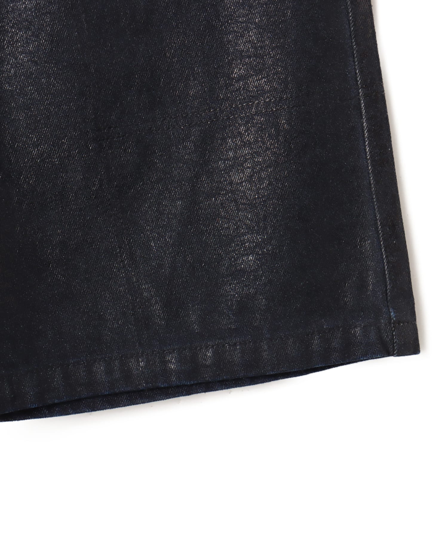 atmos Foil Print Denim Shorts BLUEの画像