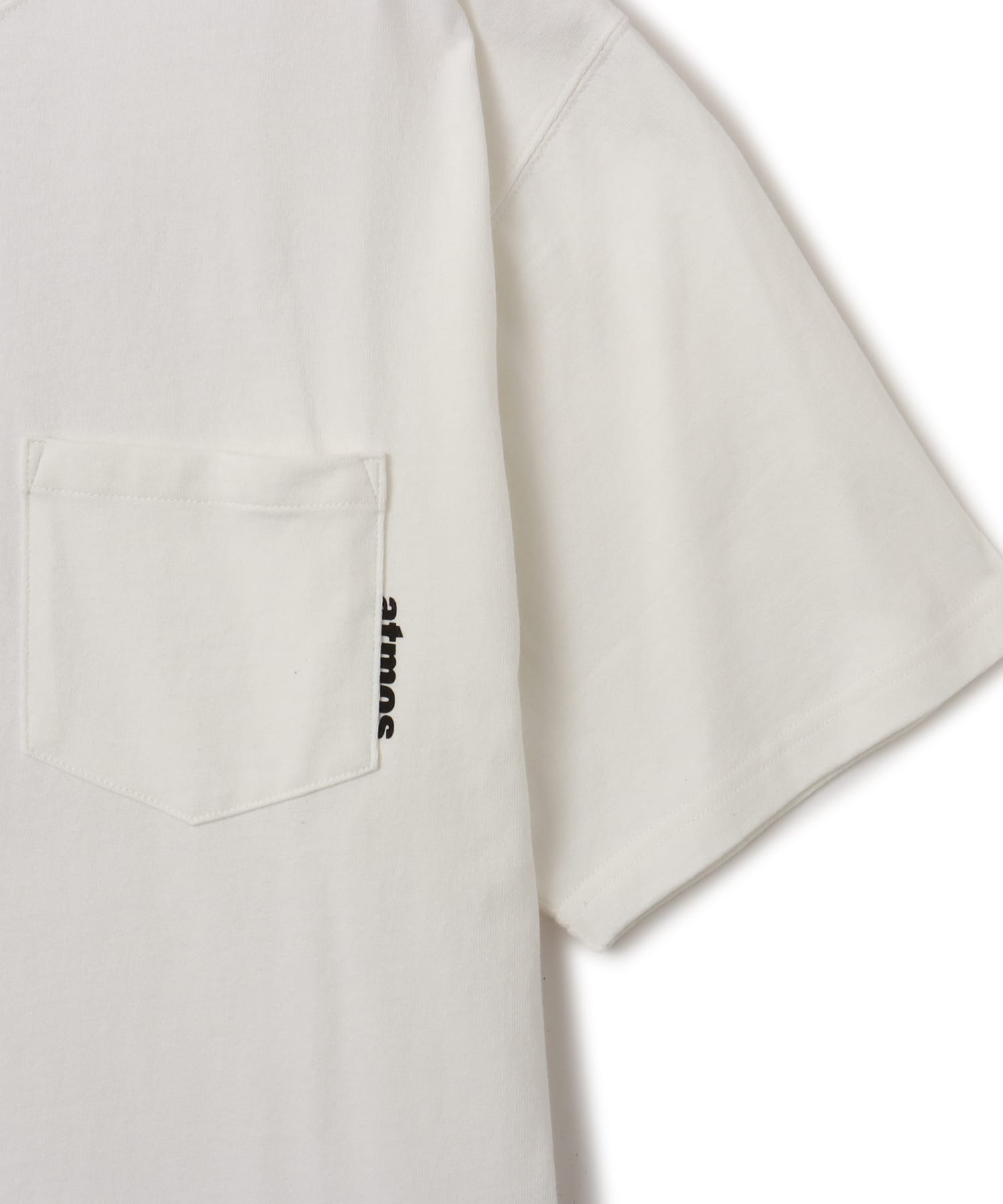 atmos Layered Logo T-shirt WHITEの画像