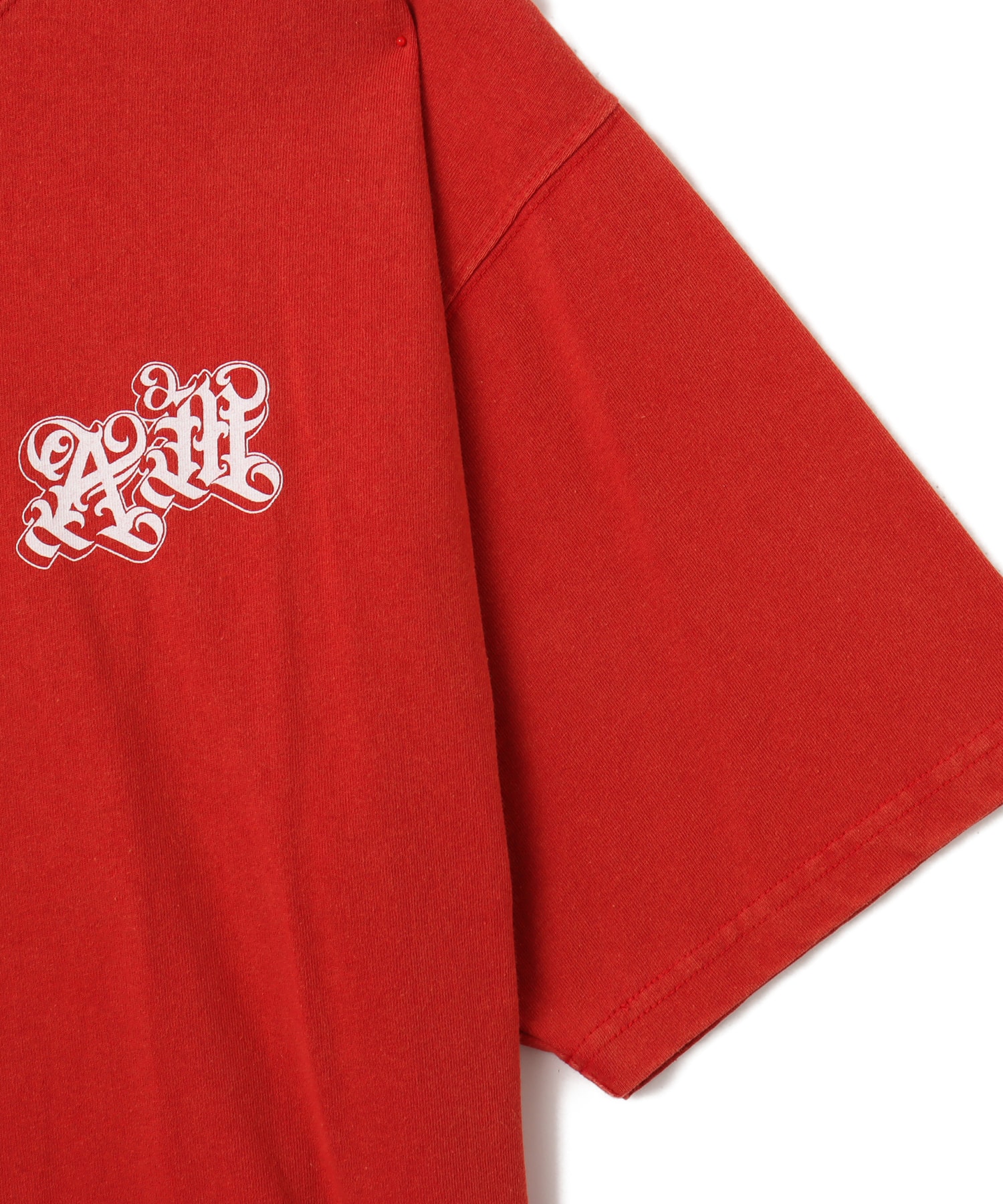atmos New Old English Logo T-Shirt REDの画像