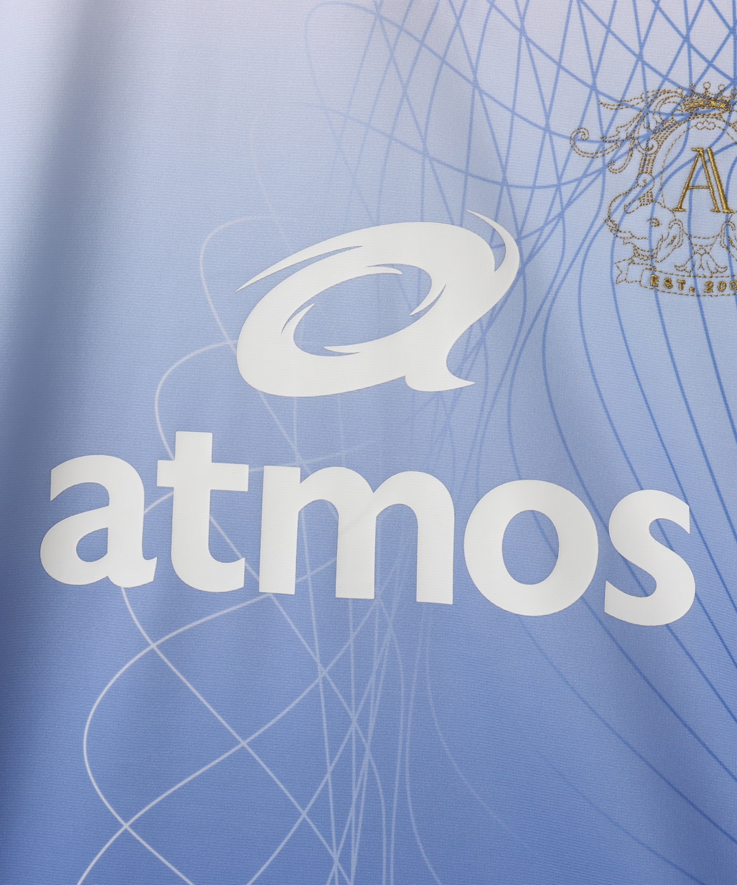 atmos Soccer Jersey Game Polo Shirt BLUEの画像