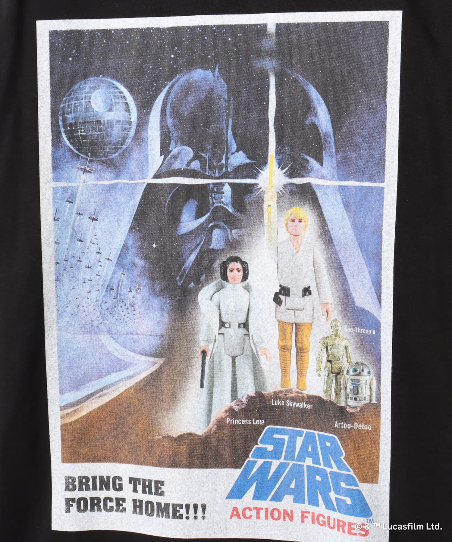 atmos [STAR WARS] FIGURES T-shirts BLACKの画像