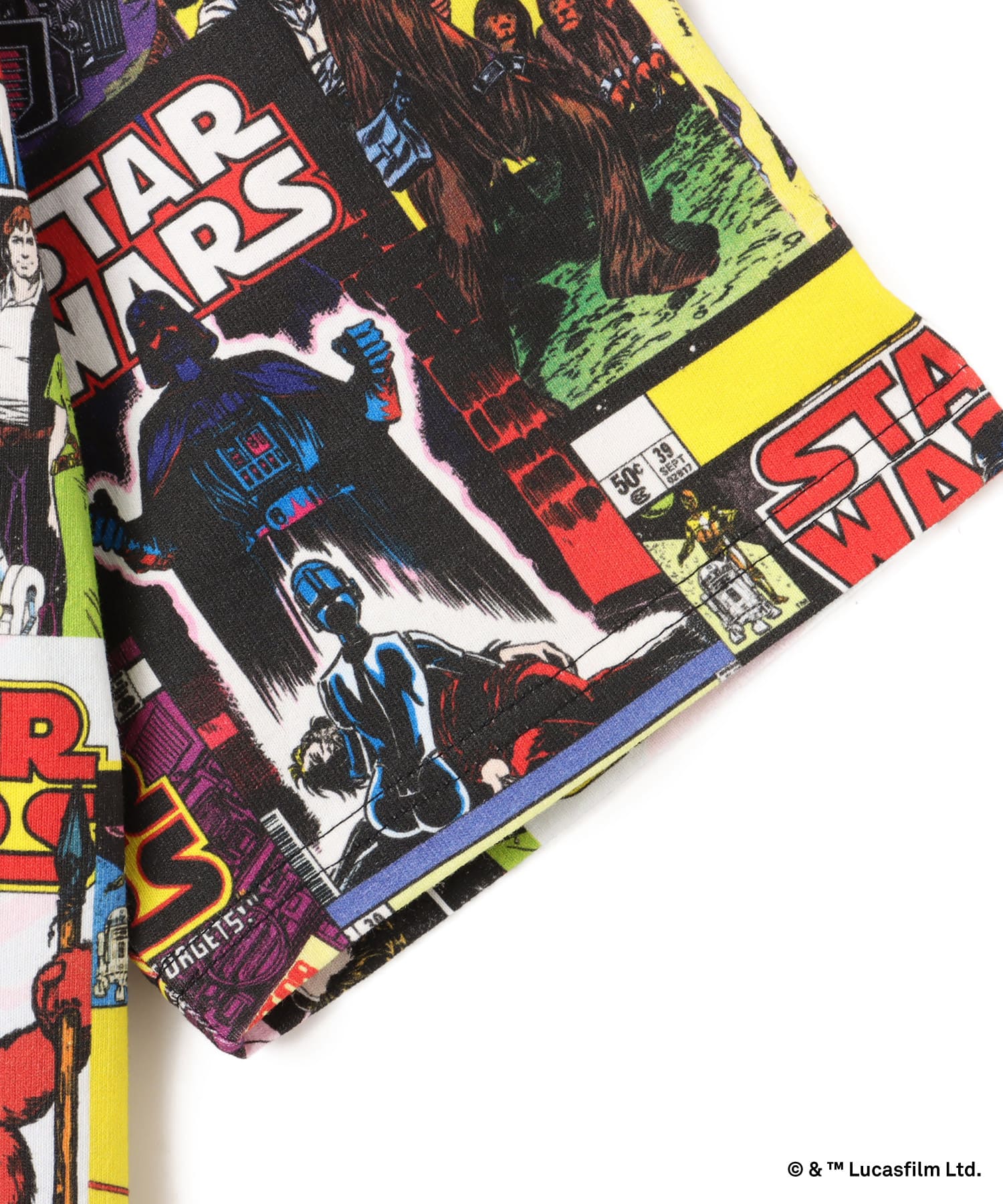 atmos [STAR WARS] Comic Cover Pattern T-shirt MULTIの画像