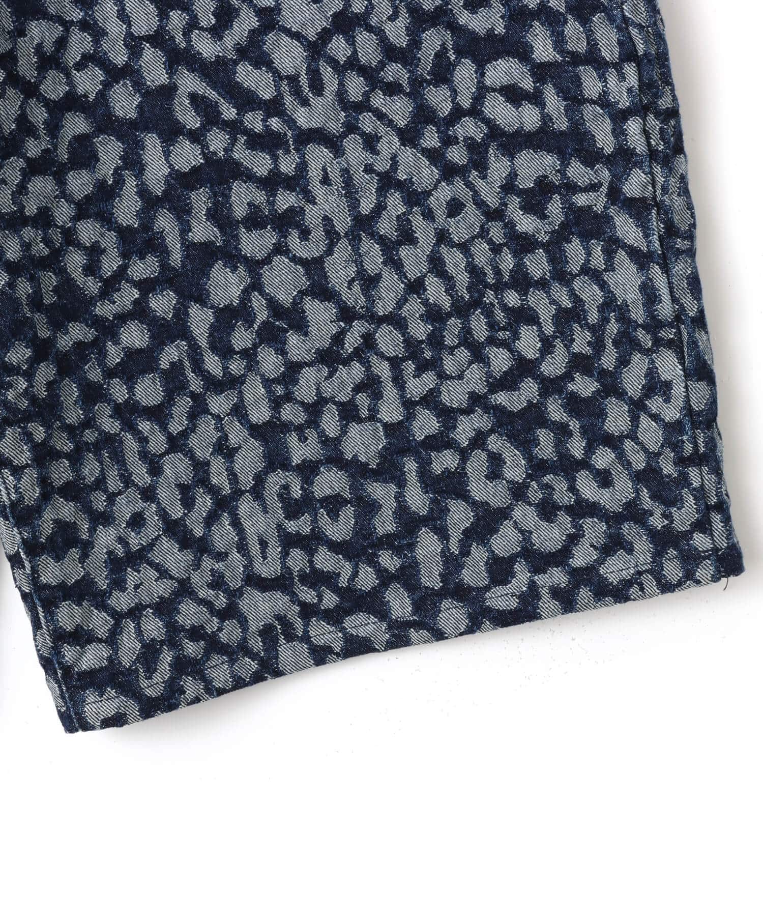 atmos Leopard Pattern Baggy Shorts BLUEの画像