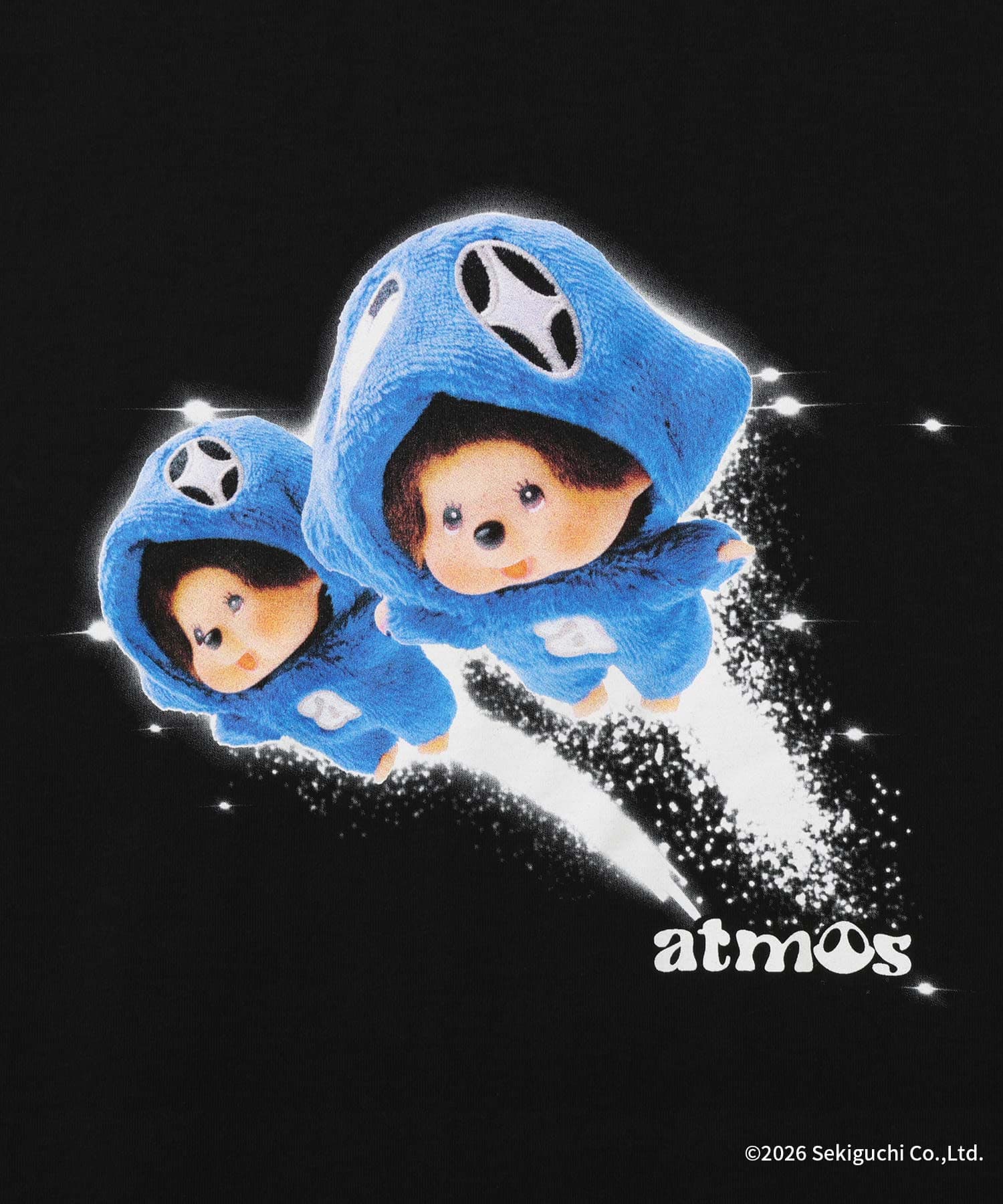 atmos MONCHHICHI x TENKYU T-shirt 1 BLACK（アトモス モンチッチ