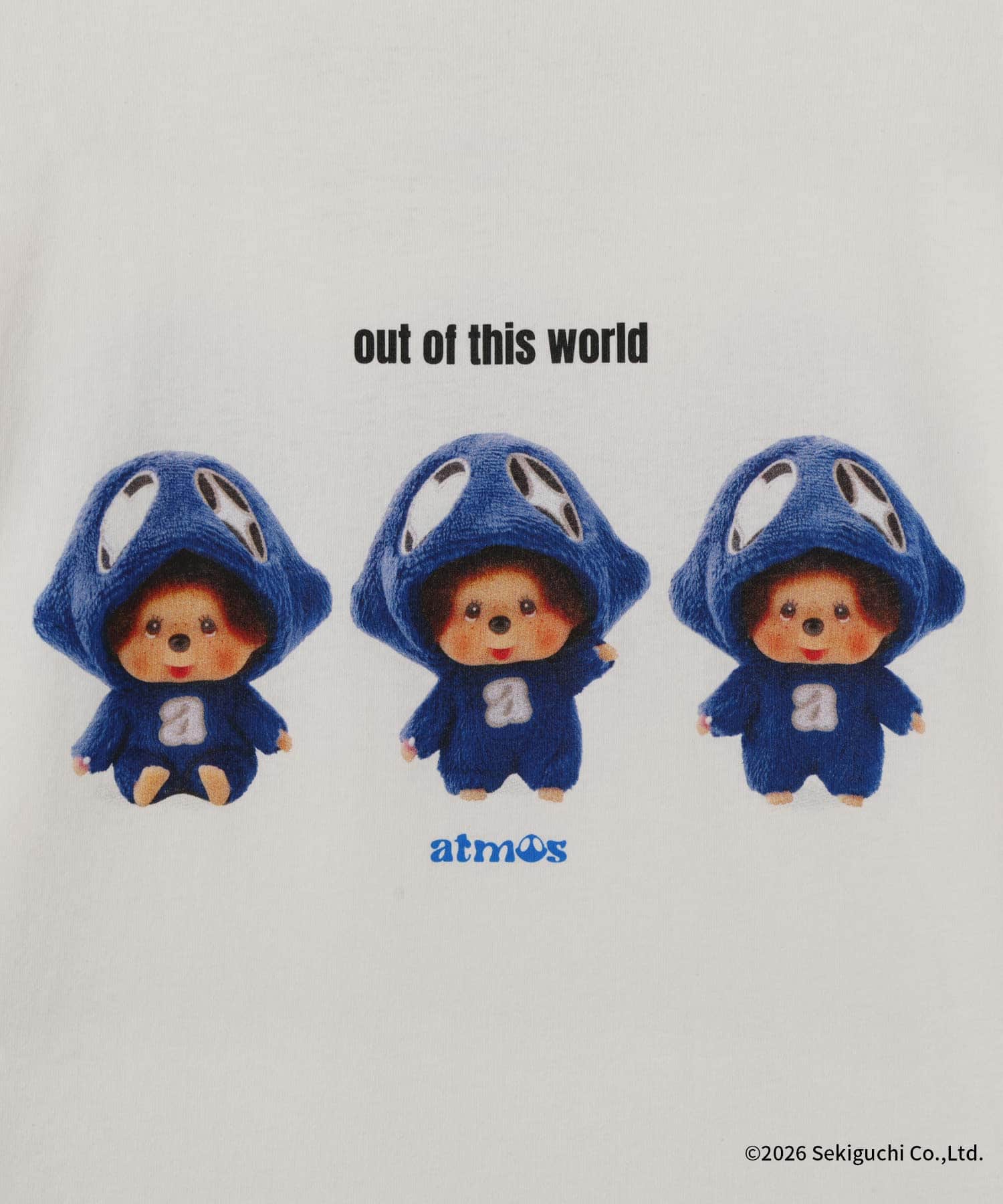atmos MONCHHICHI x TENKYU T-shirt 2 WHITE（アトモス モンチッチ