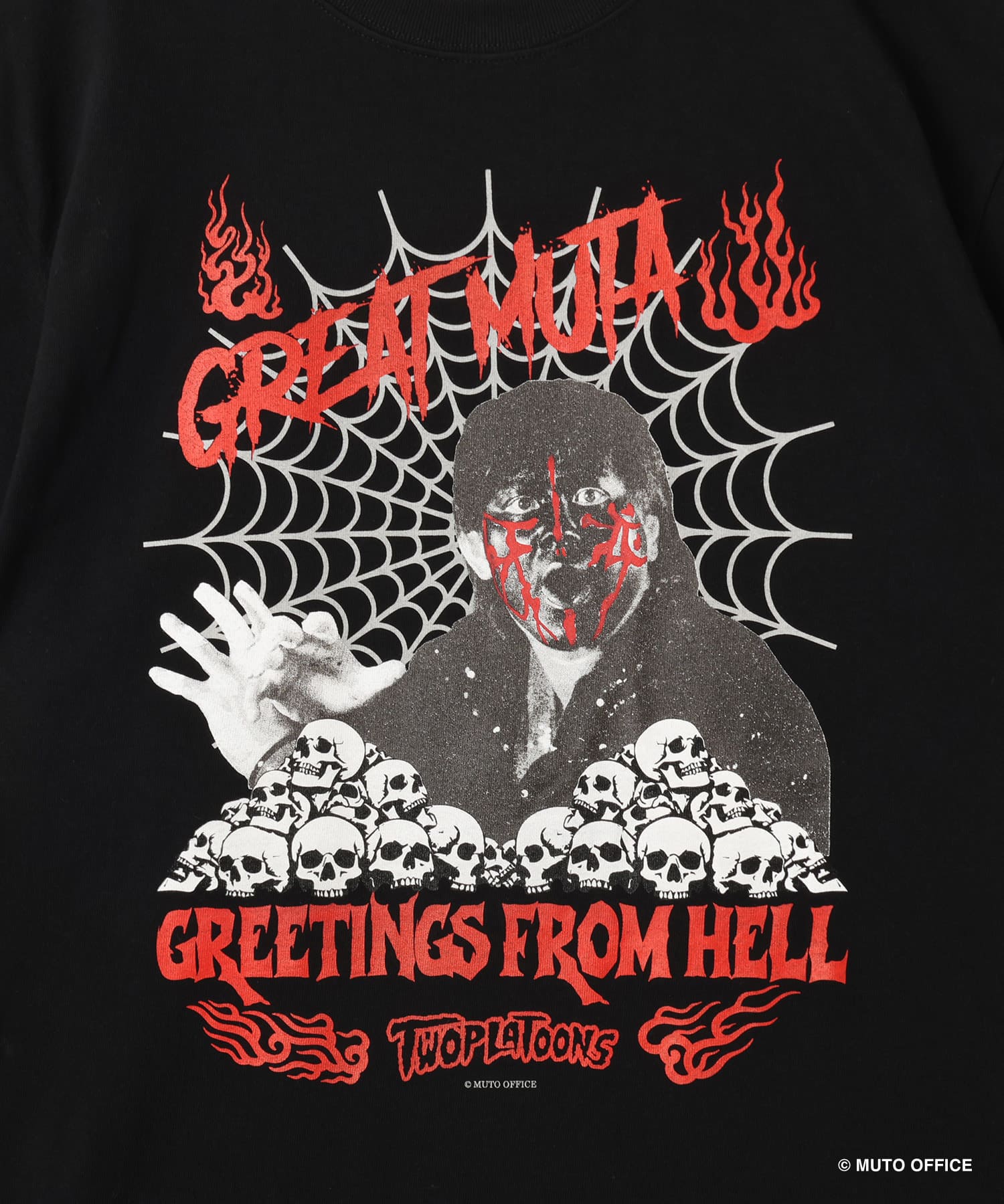 GREAT MUTA x TWOPLATOONS FROM HELL T-Shirt BLACKの画像