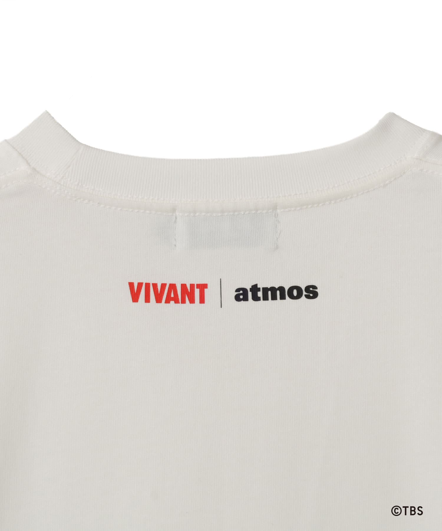 VIVANT x atmos Patch Logo T-shirt WHITEの画像