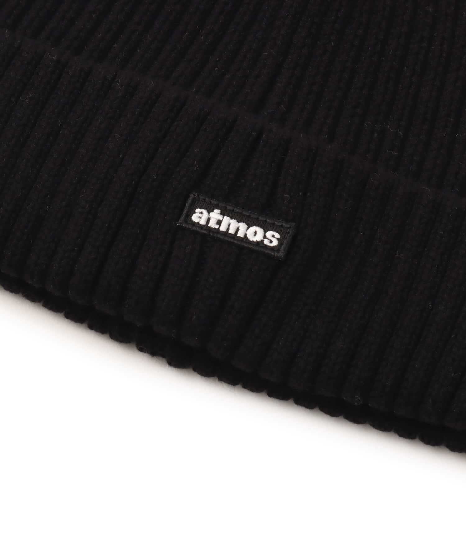atmos Cotton Knit Cap BLACKの画像