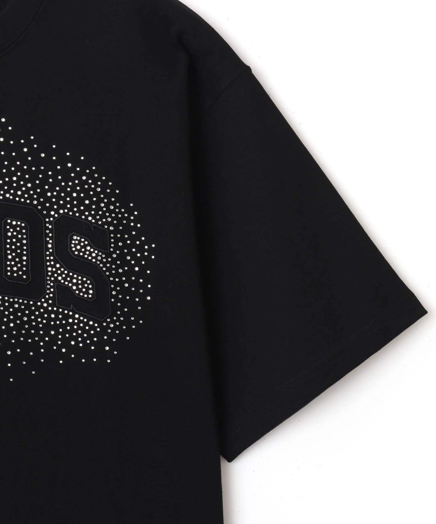 atmos Sequins Logo T-shirt BLACKの画像