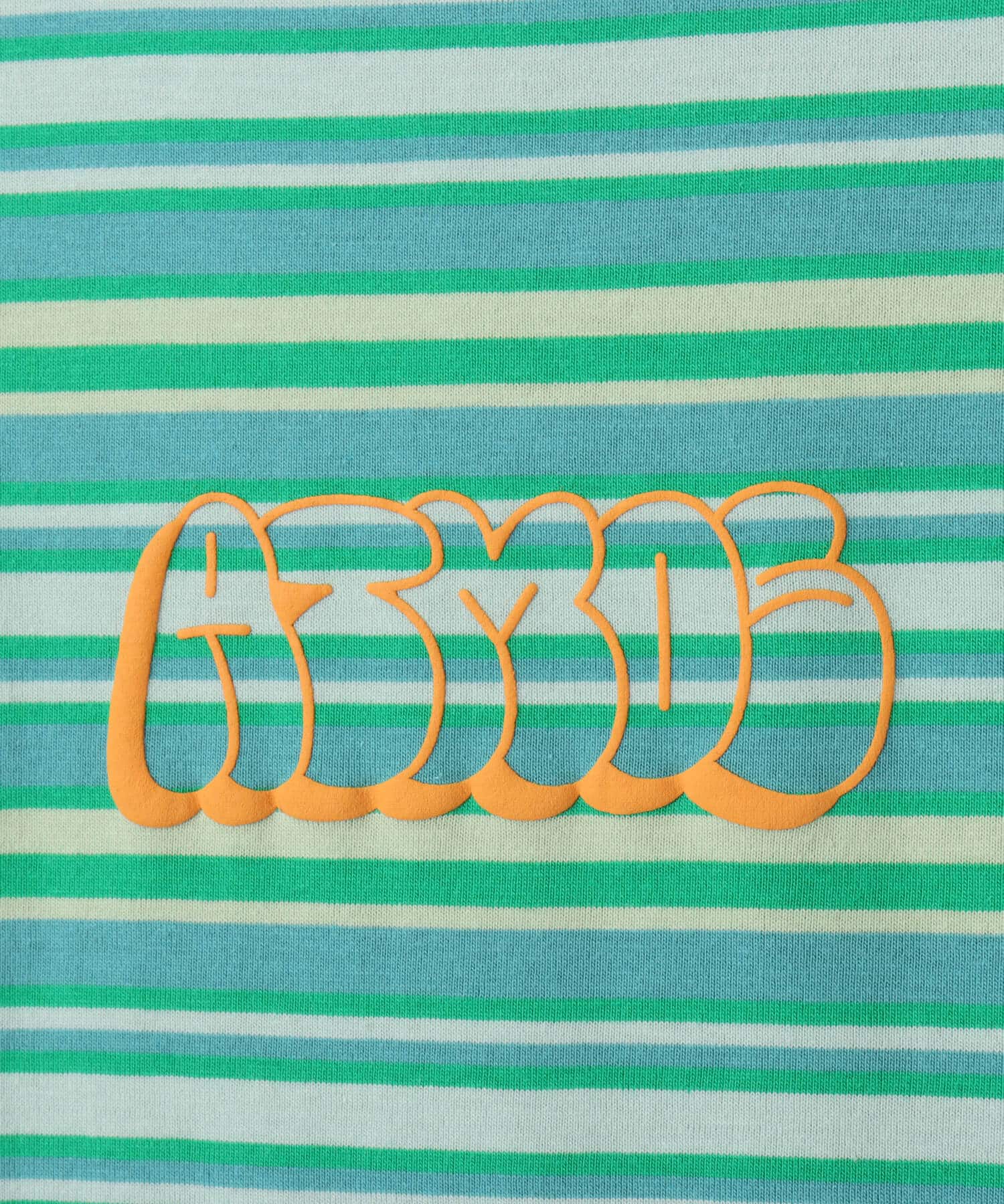 atmos Retro Colorway Border SS T-shirt GREENの画像