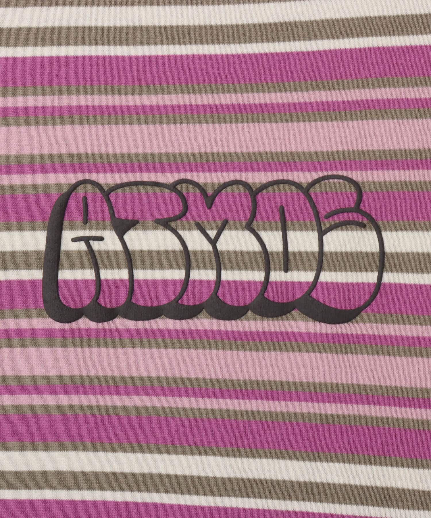 atmos Retro Colorway Border SS T-shirt PINKの画像