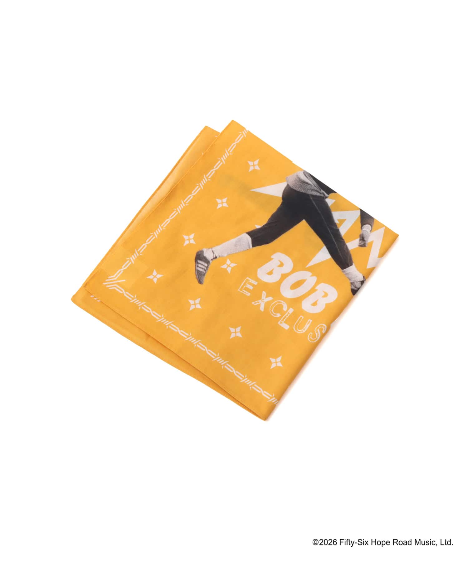 atmos x BOB MARLEY PUNKY REGGAE PARTY Bandana YELLOWの画像