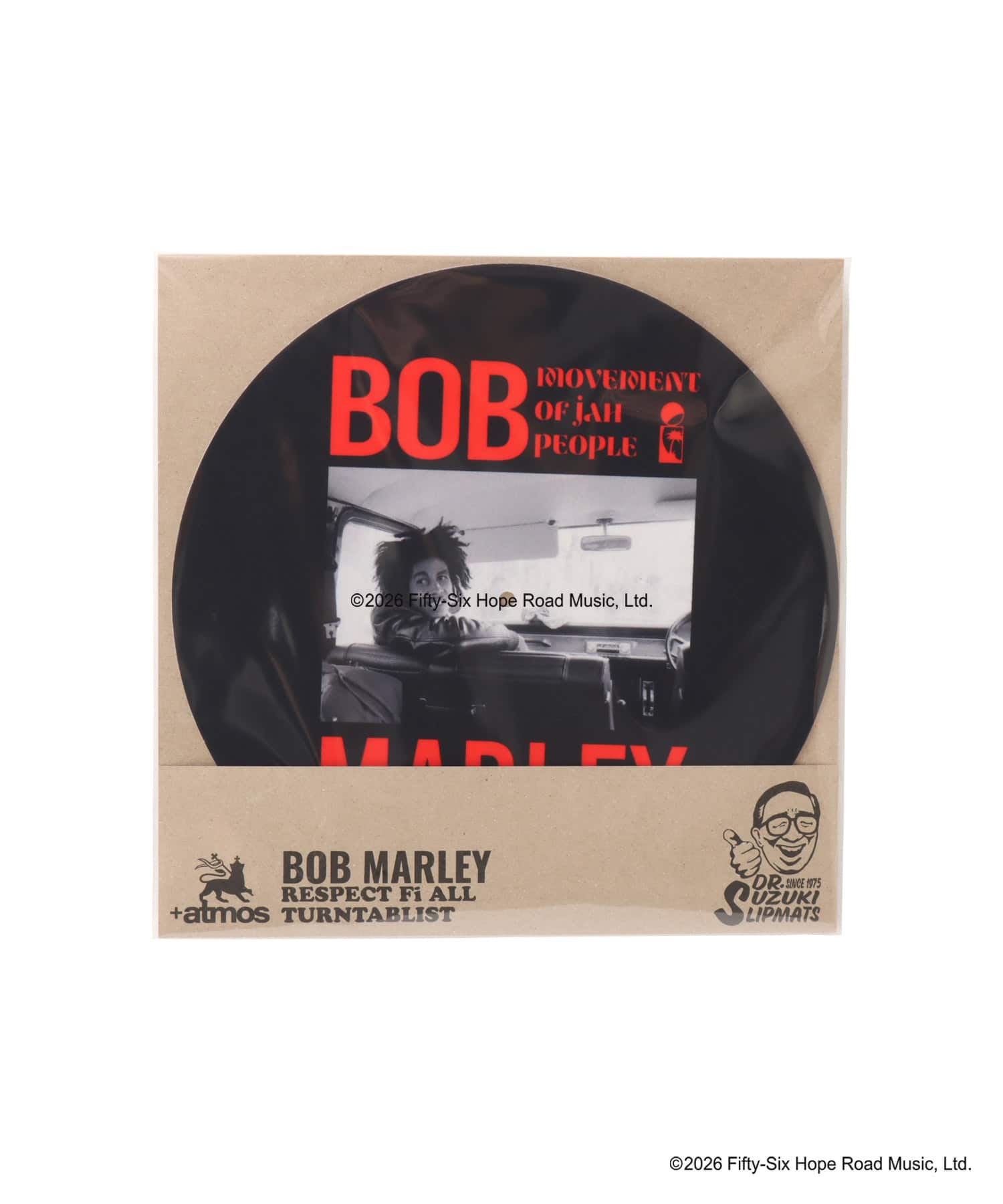 atmos x BOB MARLEY Dr.Suzuki Slipmats BLACKの画像