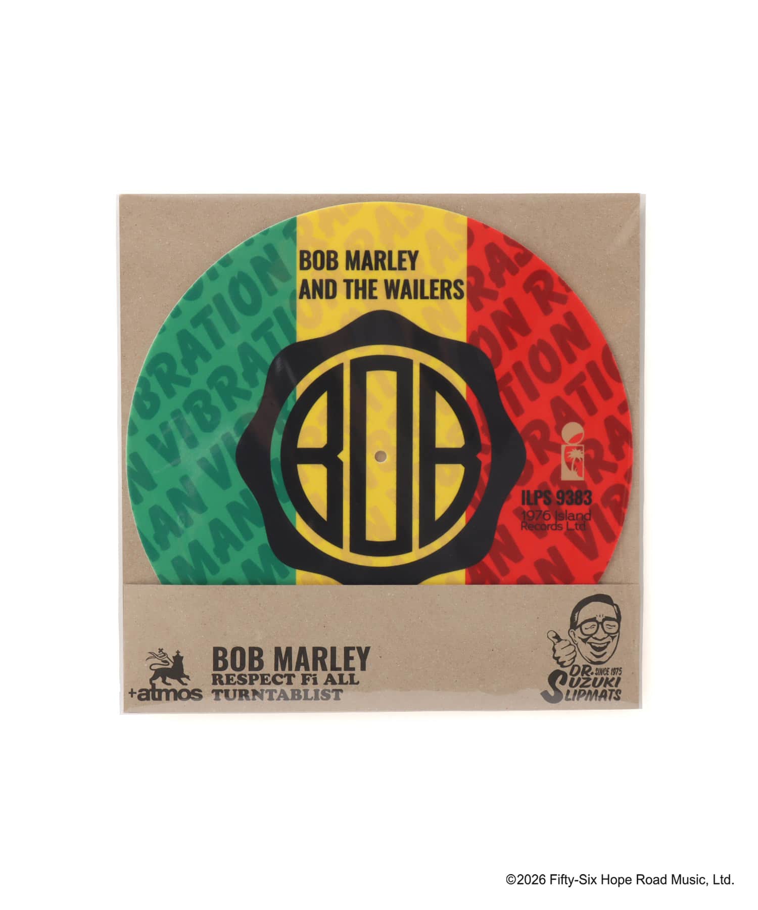 atmos x BOB MARLEY Dr.Suzuki Slipmats RASTA COLORの画像