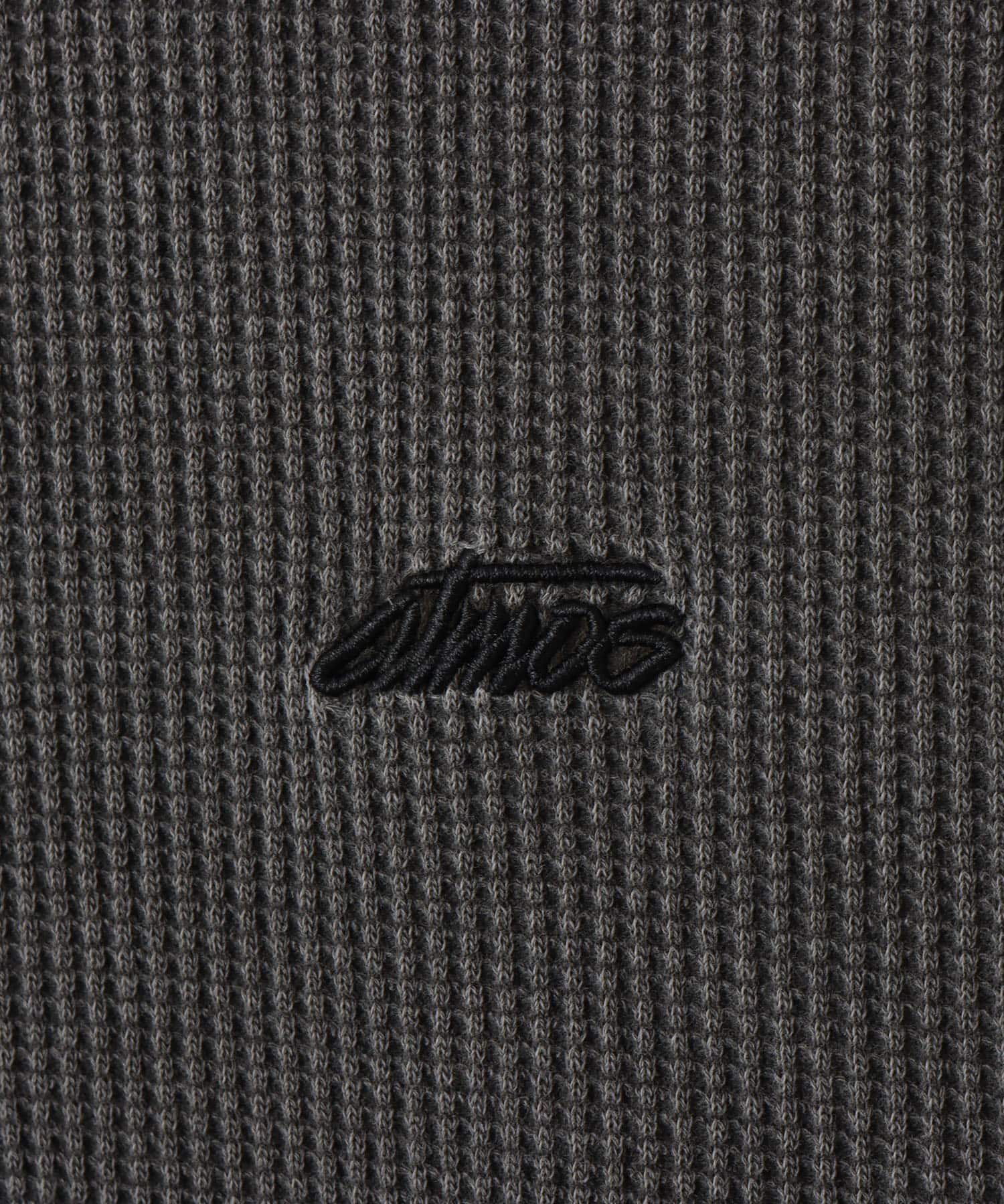 atmos Waffle LS T-shirt LIGHT BLACKの画像