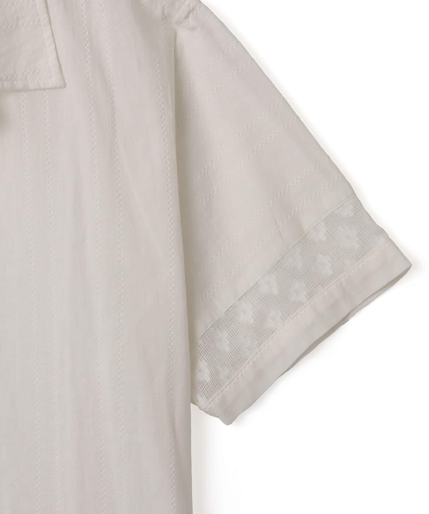 atmos Open Collar SS Shirt WHITEの画像