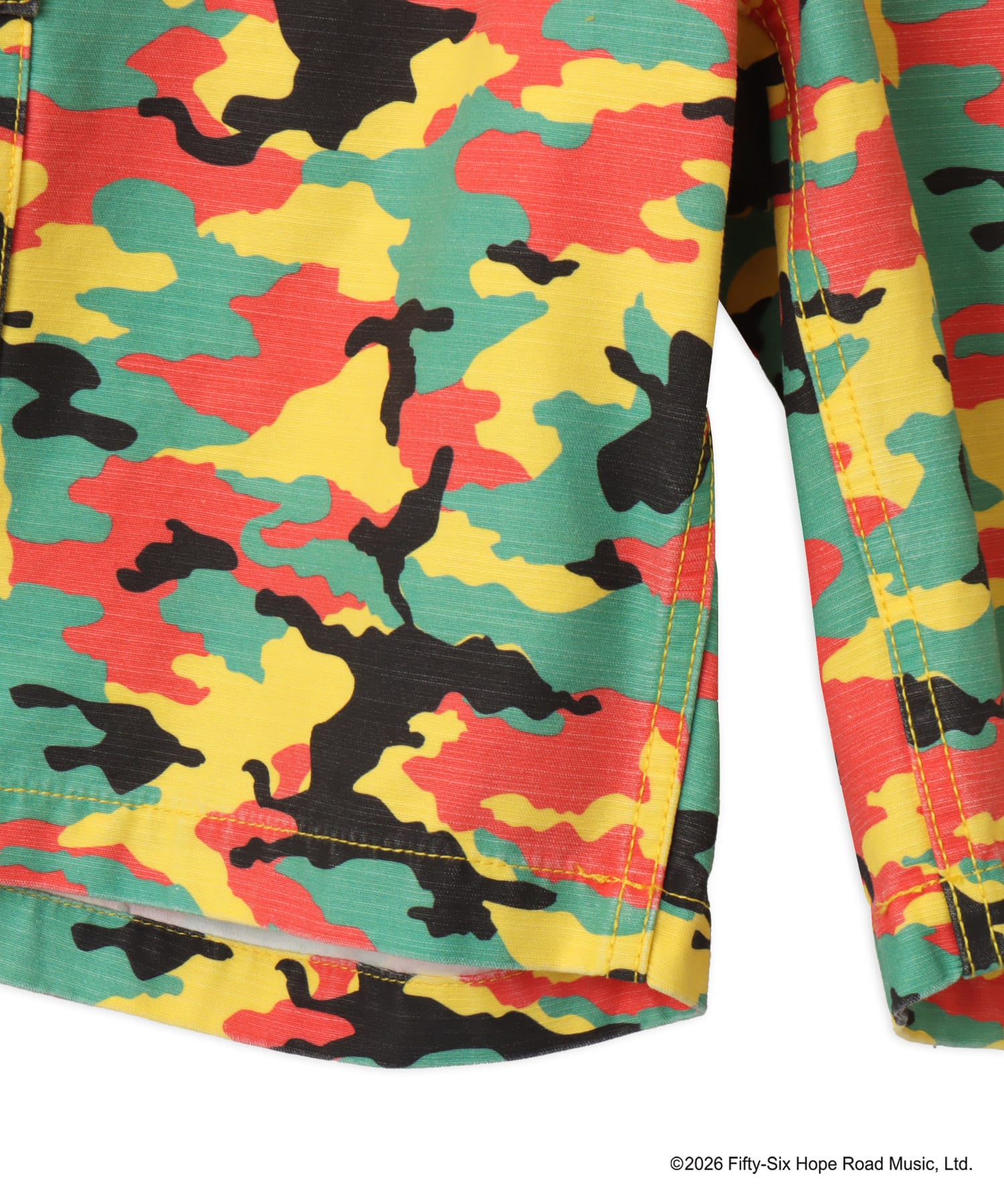 atmos x BOB MARLEY Camo Short Pants RASTA COLORの画像