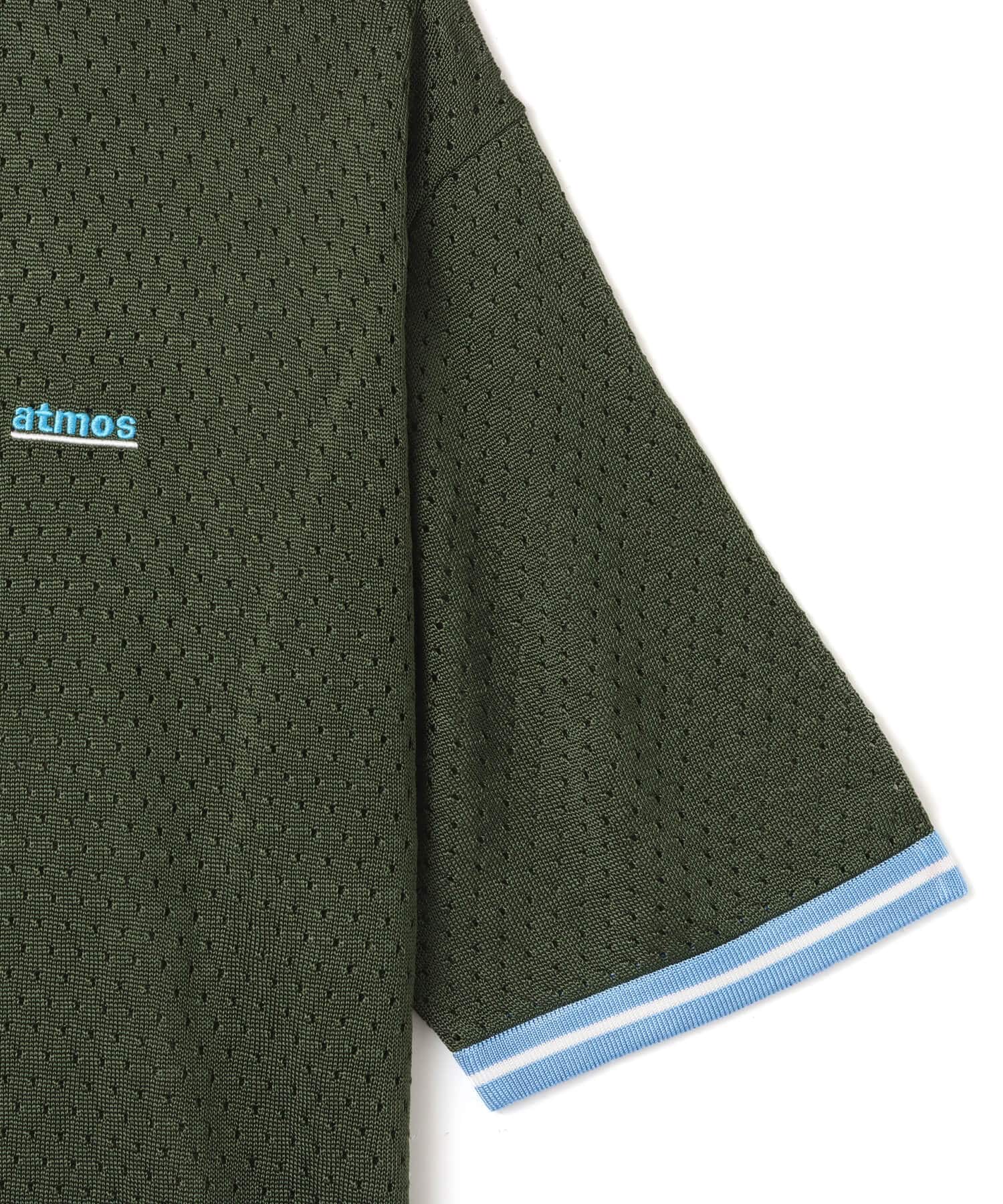 atmos Mesh Polo Shirt KHAKIの画像