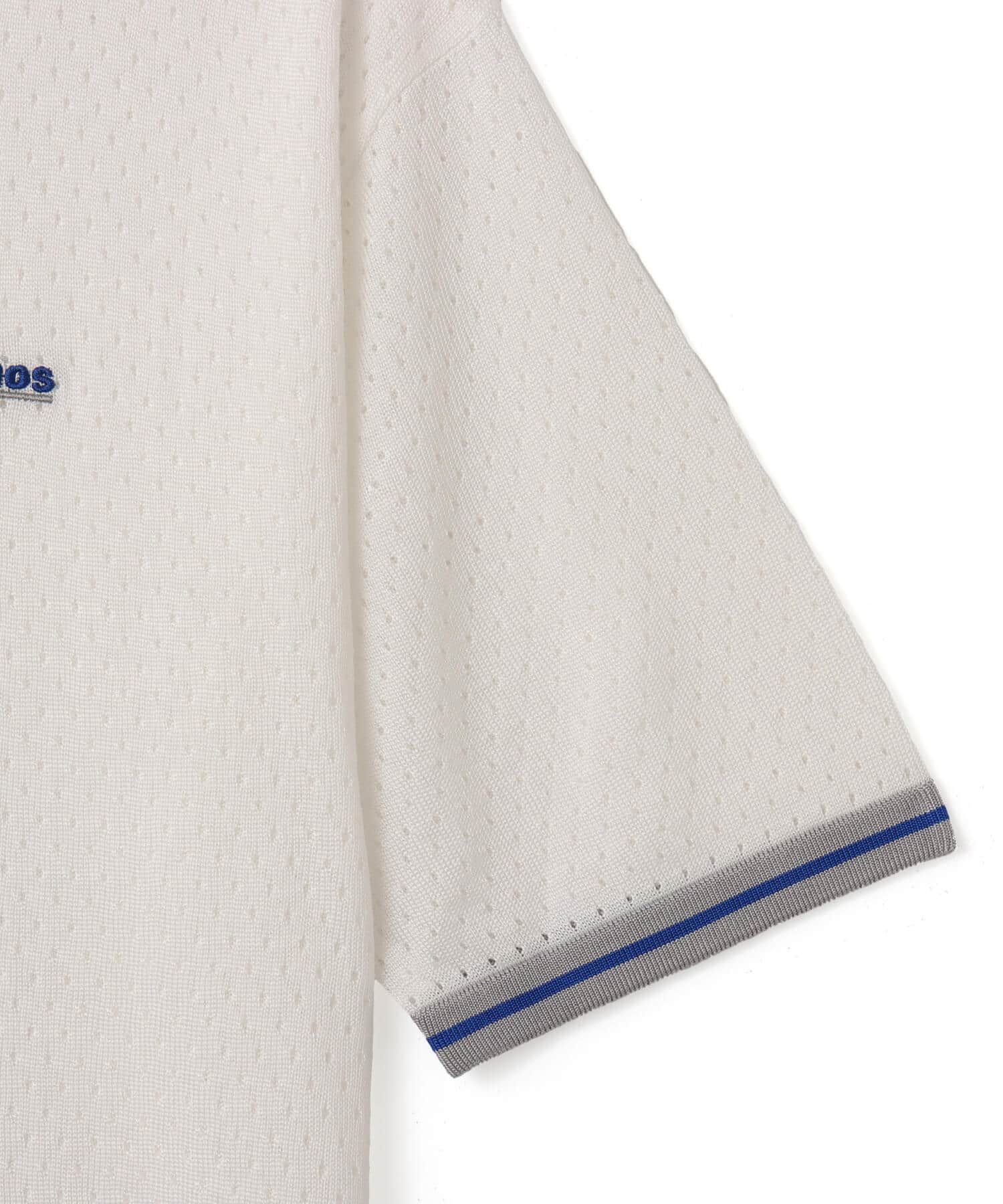 atmos Mesh Polo Shirt WHITEの画像