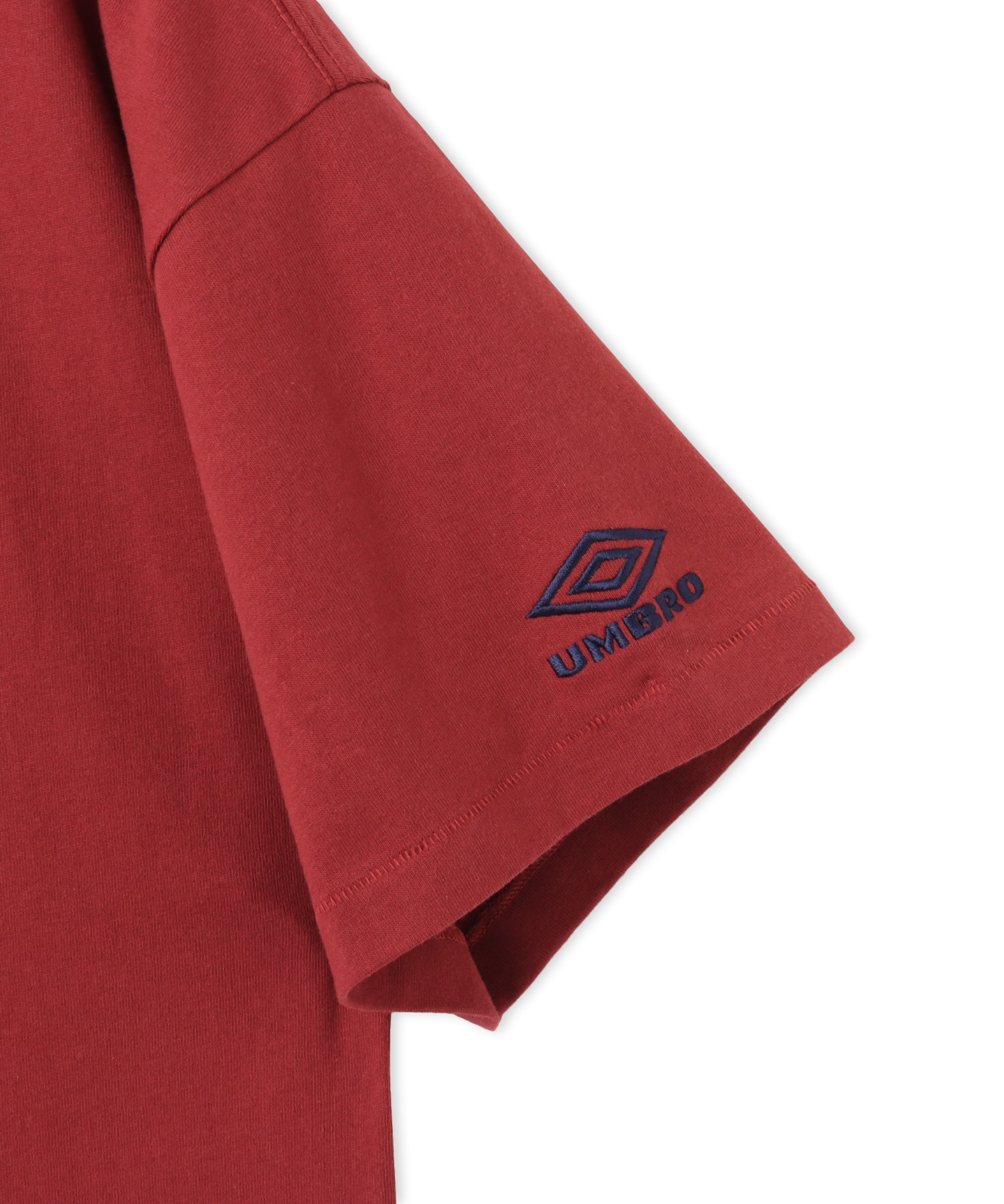 UMBRO x atmos pink Women's Big Silhouette T-shirt BURGUNDYの画像