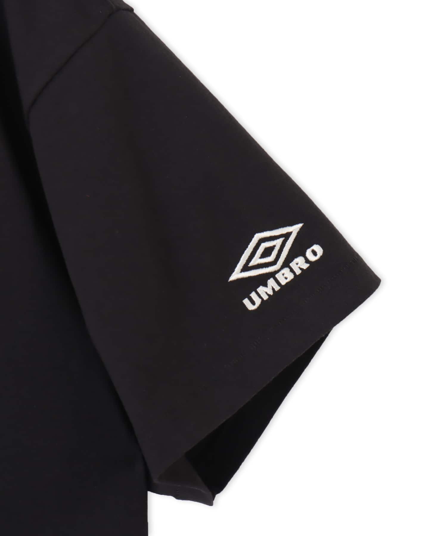 UMBRO x atmos pink Women's Big Silhouette T-shirt BLACKの画像
