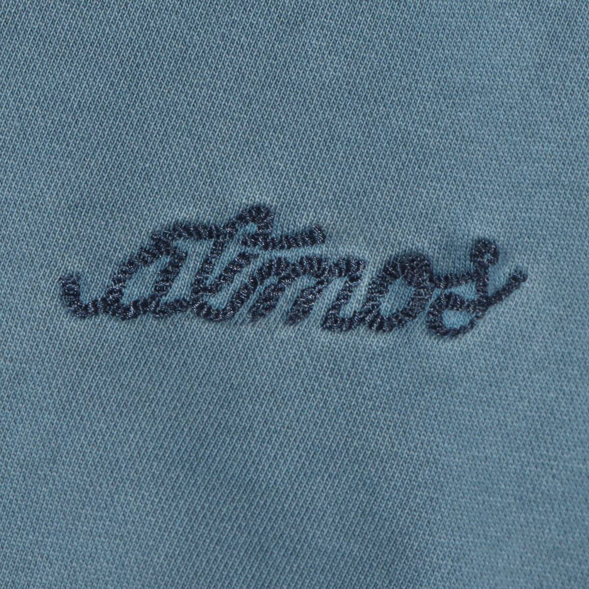 atmos PIGMENT OVERDYE ROPE LOGO CREW NAVY 23SP-I