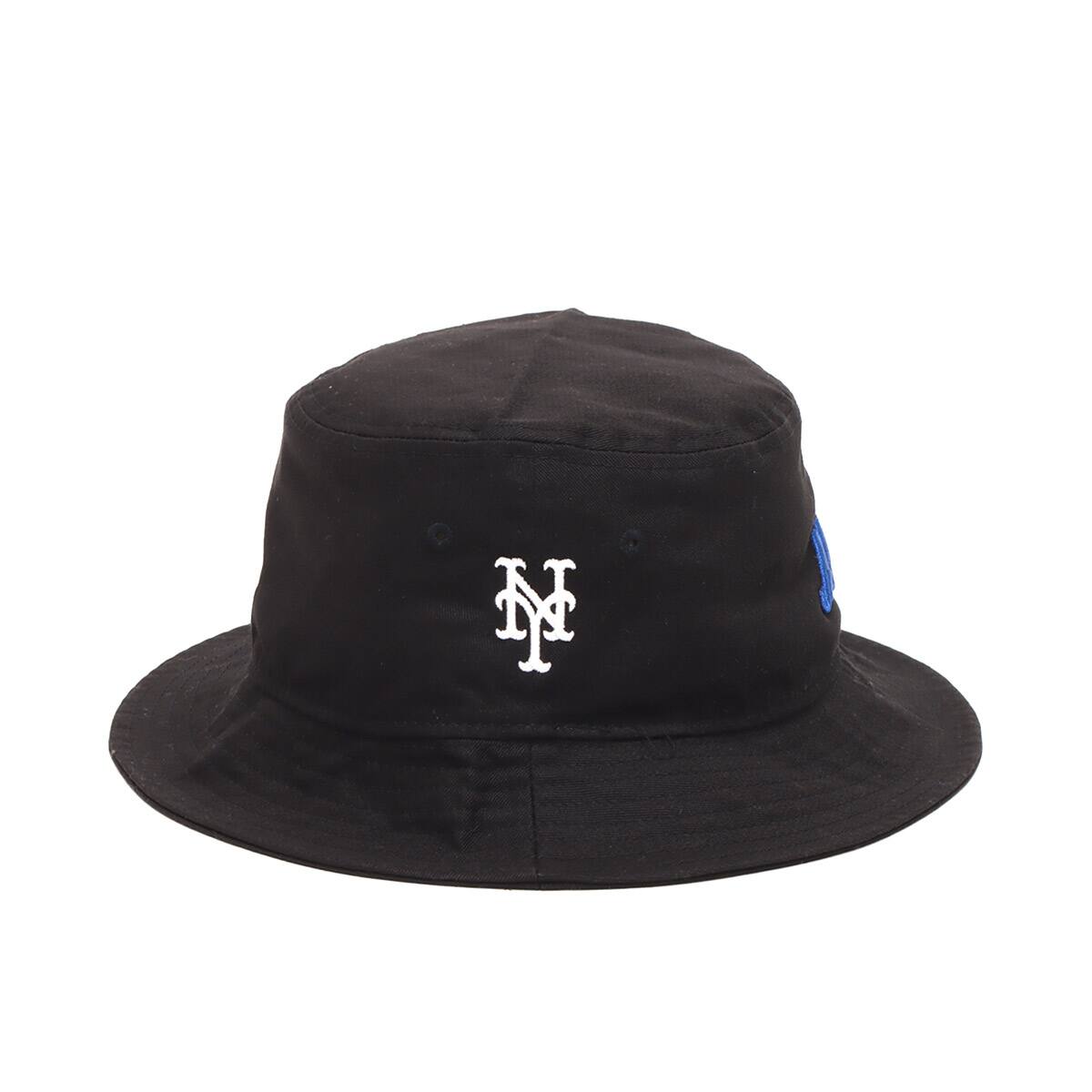 atmos x MLB x NEWERA BUCKET HAT -METS- BLACK 21FA-I