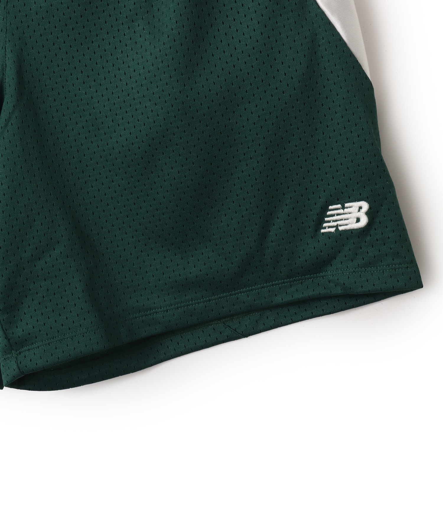 New Balance Basketball 7-Inch Mesh Shorts ナイトウォッチグリーンの画像
